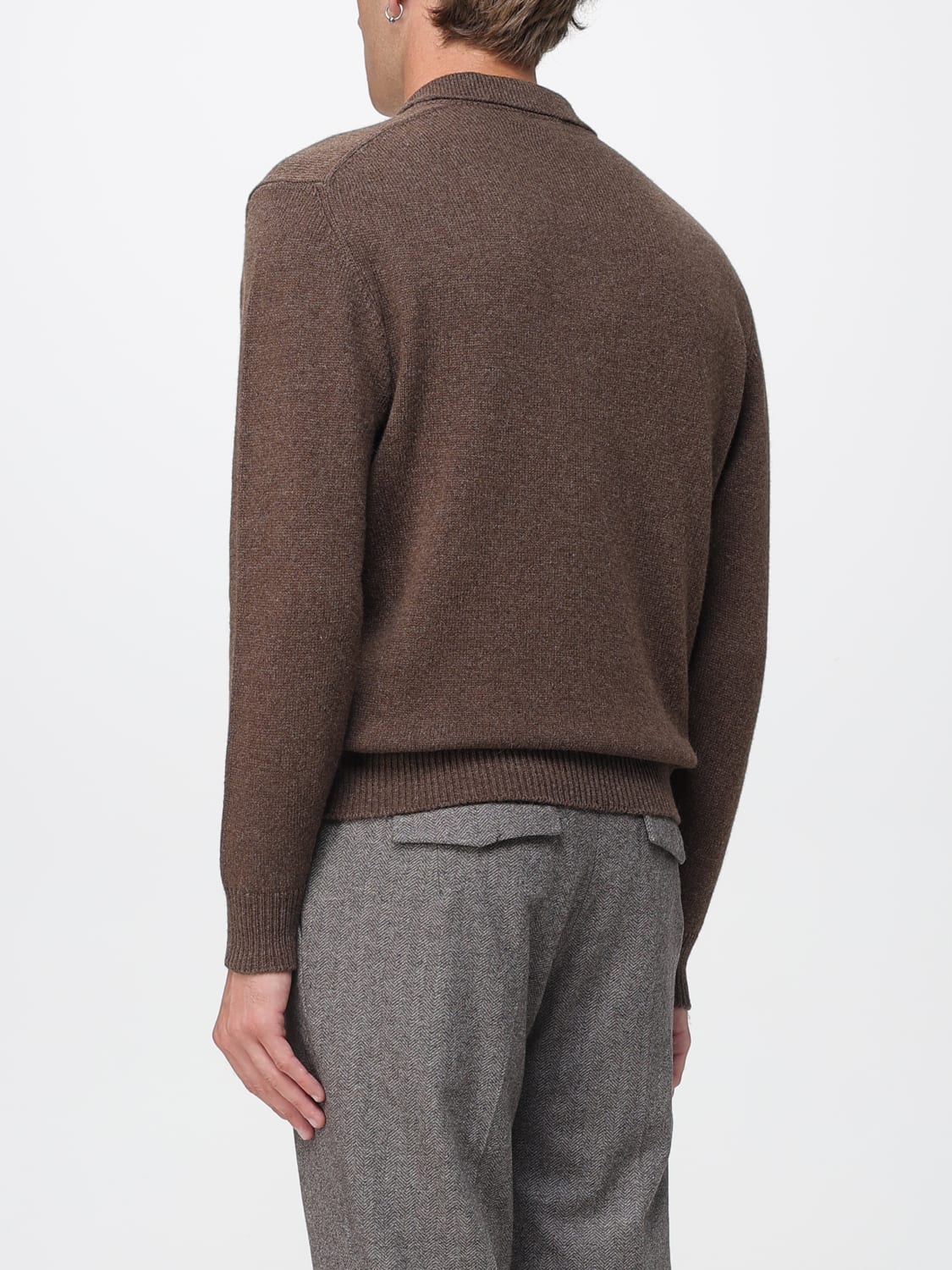 LARDINI POLO SHIRT: Sweater men Lardini, Brown - Img 2