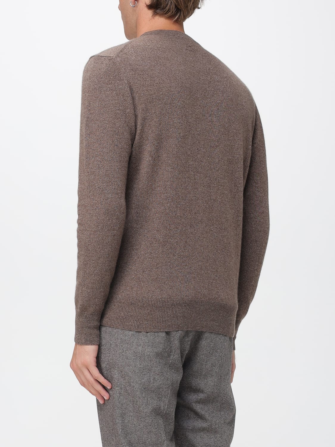 LARDINI SWEATER: Sweater men Lardini, Brown - Img 2