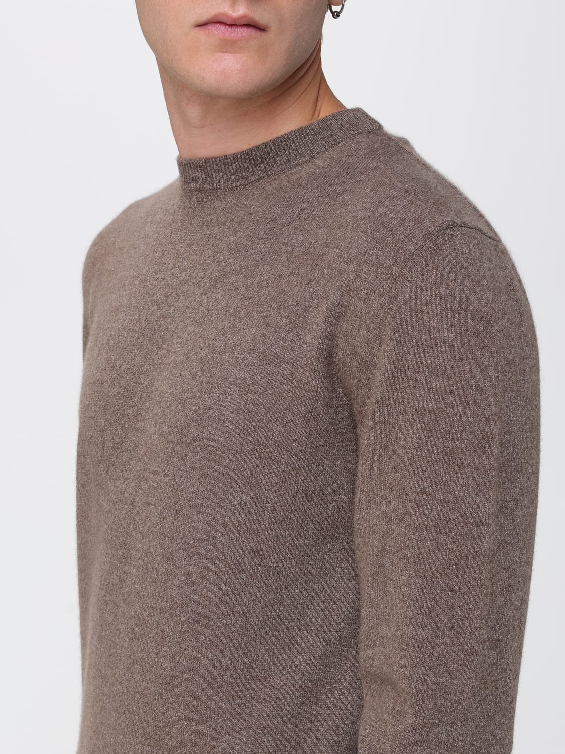 LARDINI SWEATER: Sweater men Lardini, Brown - Img 3