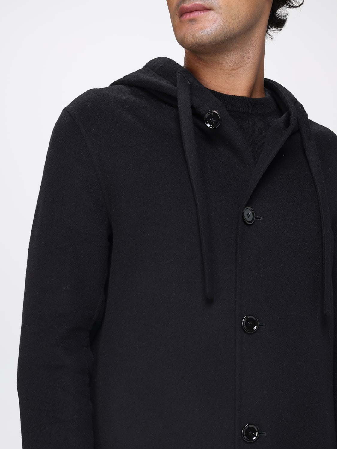LARDINI MANTEL: Mantel herren Lardini, Schwarz - Img 4