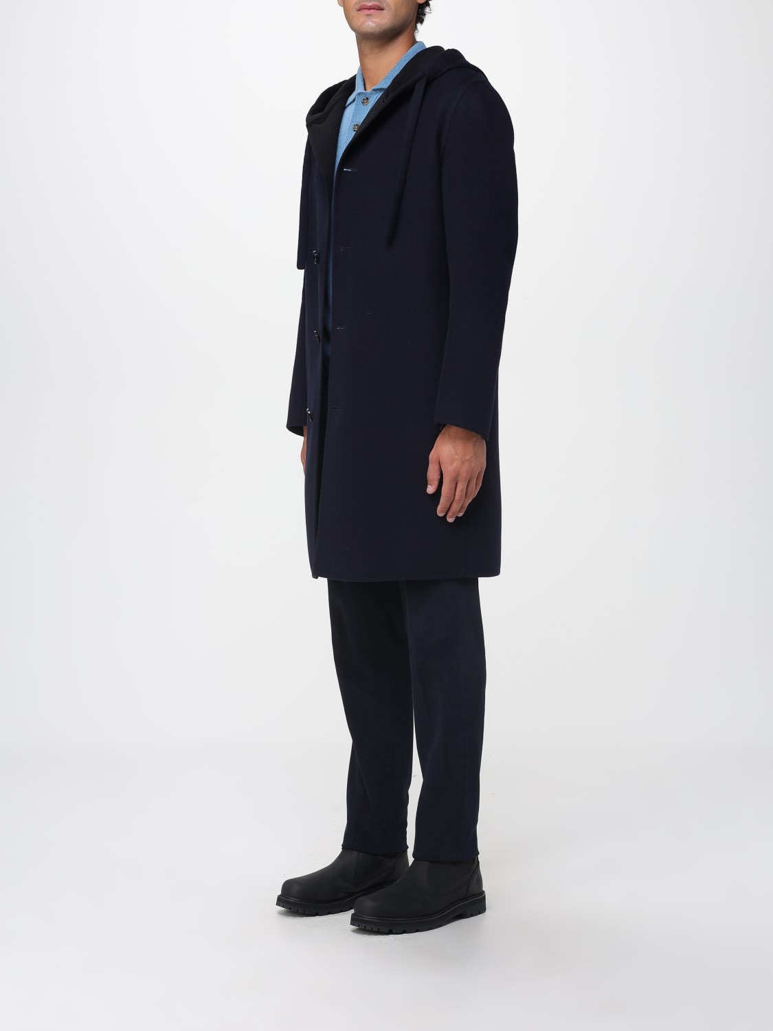 LARDINI COAT: Coat men Lardini, Blue - Img 3