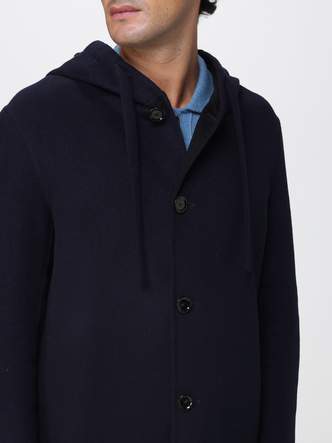 LARDINI COAT: Coat men Lardini, Blue - Img 4