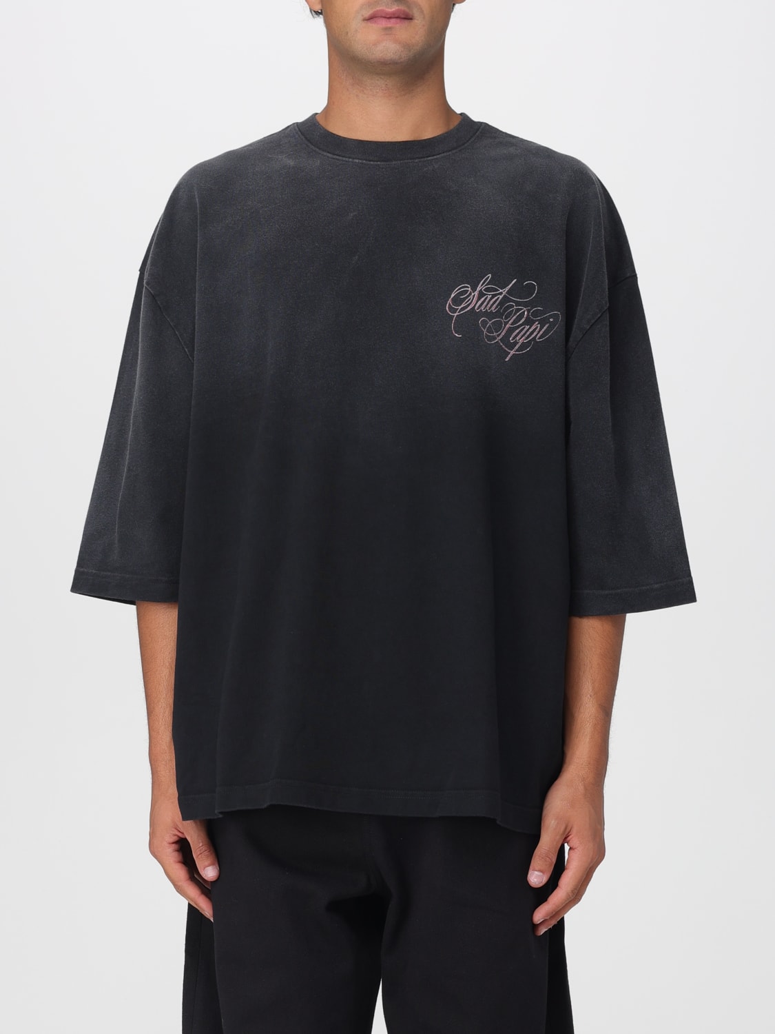 WILLY CHAVARRIA T恤: T恤 男士 Willy Chavarria, 黑色 - Img 1