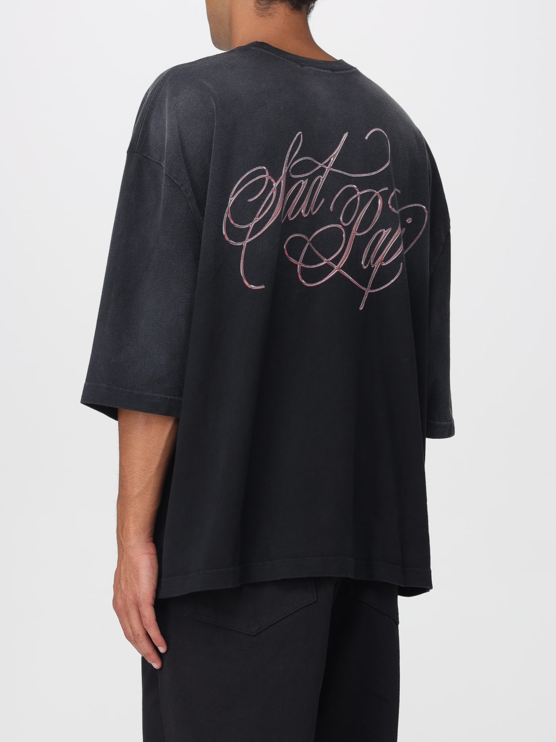 WILLY CHAVARRIA T恤: T恤 男士 Willy Chavarria, 黑色 - Img 3