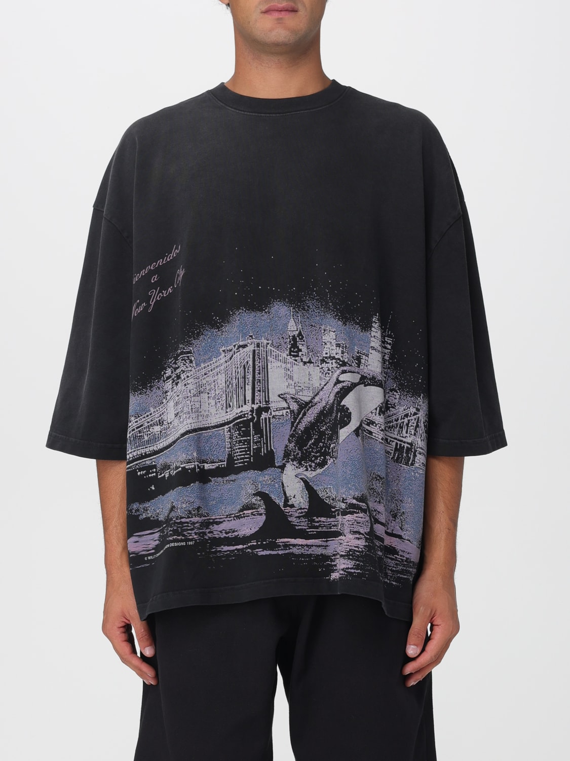 WILLY CHAVARRIA T-SHIRT: T-shirt men Willy Chavarria, Black - Img 1