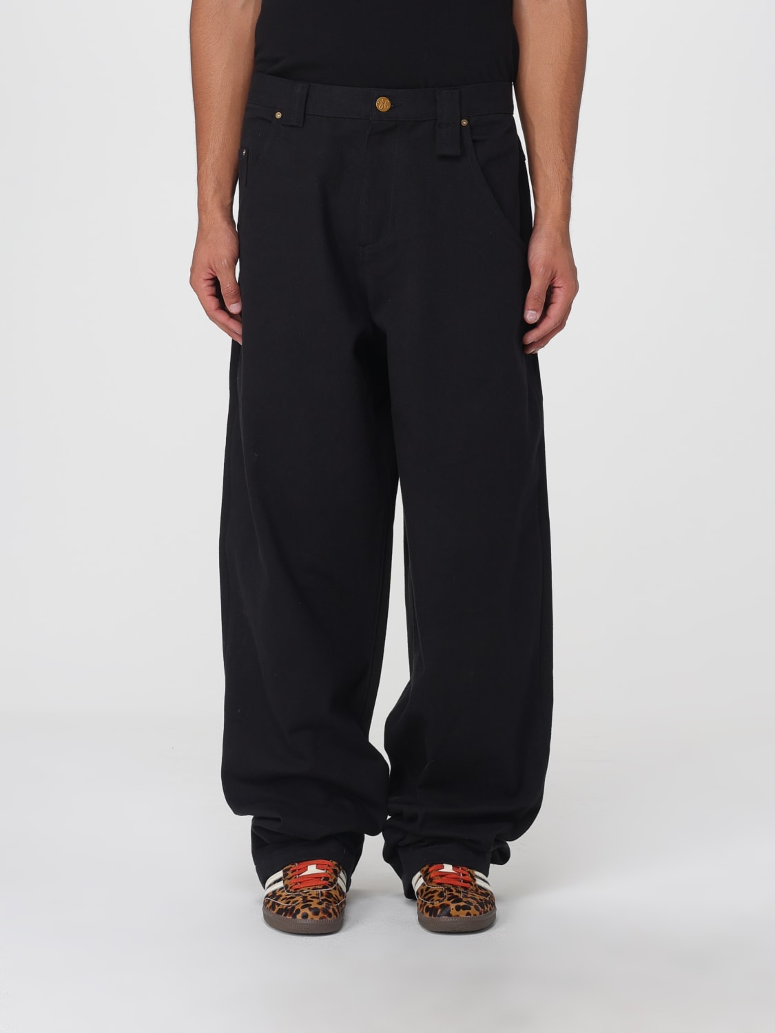 WILLY CHAVARRIA JEANS: Jeans men Willy Chavarria, Black - Img 1