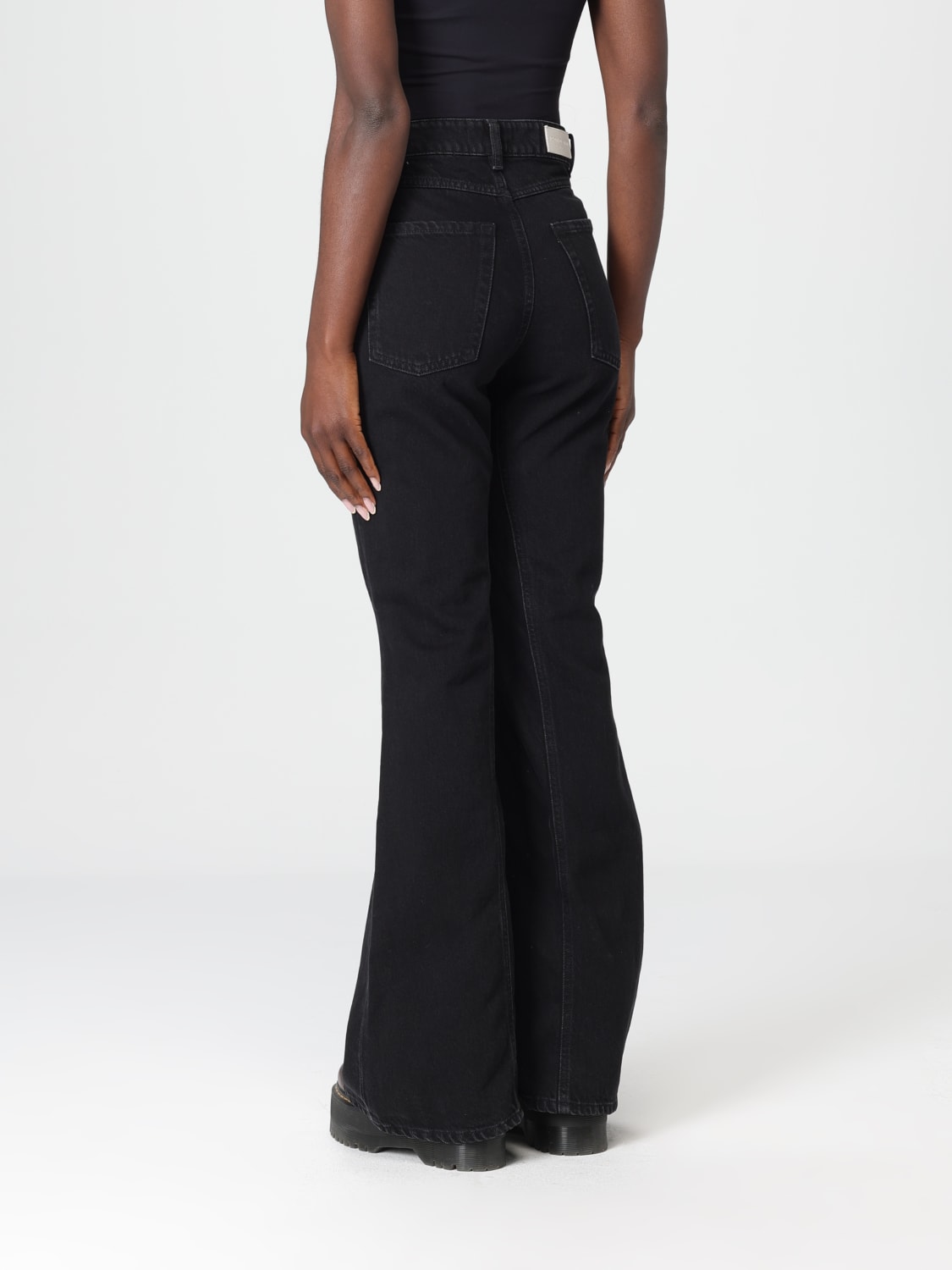 ICON DENIM LOS ANGELES 牛仔裤: 牛仔裤 女士 Icon Denim Los Angeles, 灰色 - Img 2