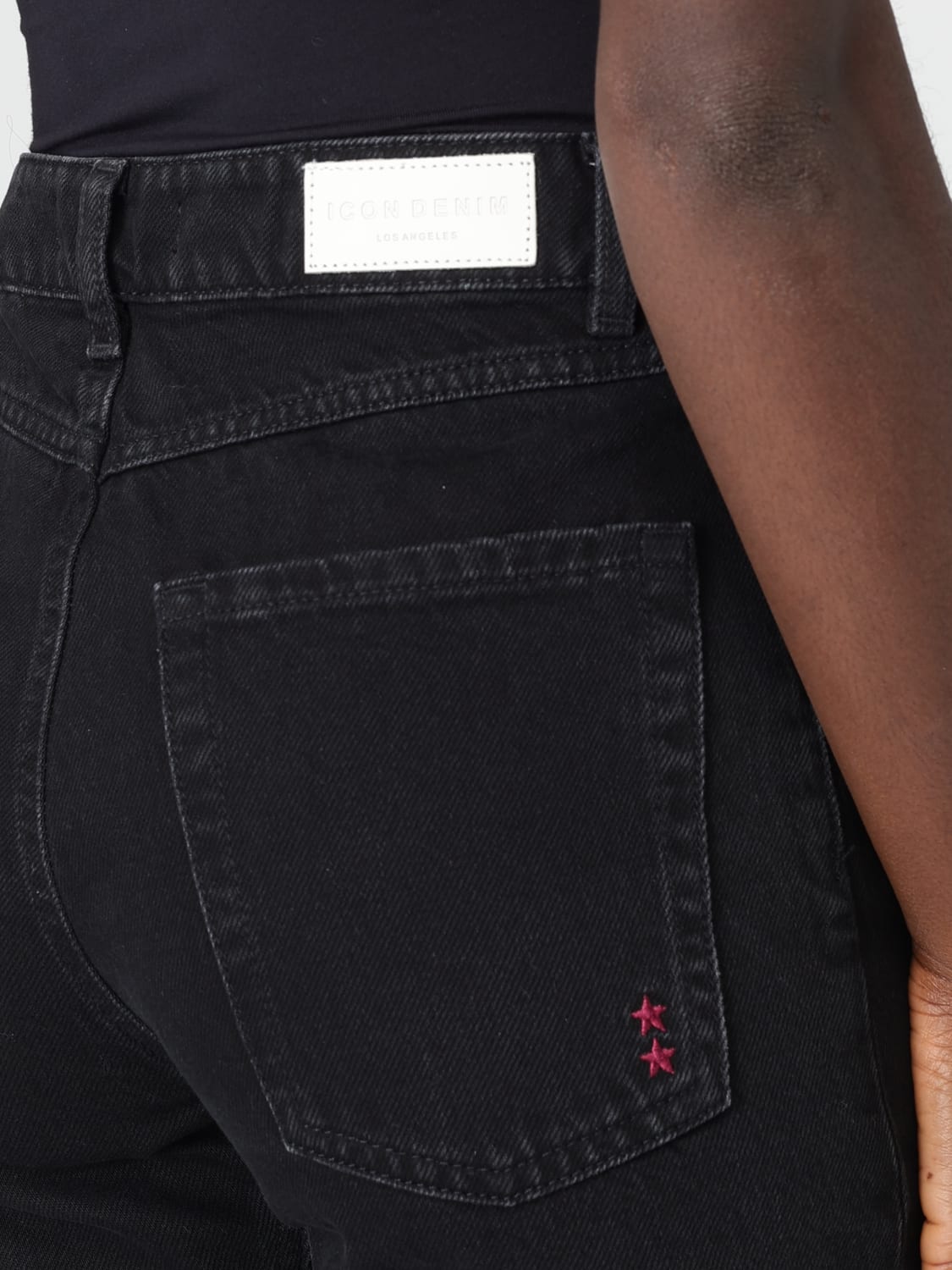 ICON DENIM LOS ANGELES 牛仔裤: 牛仔裤 女士 Icon Denim Los Angeles, 灰色 - Img 3