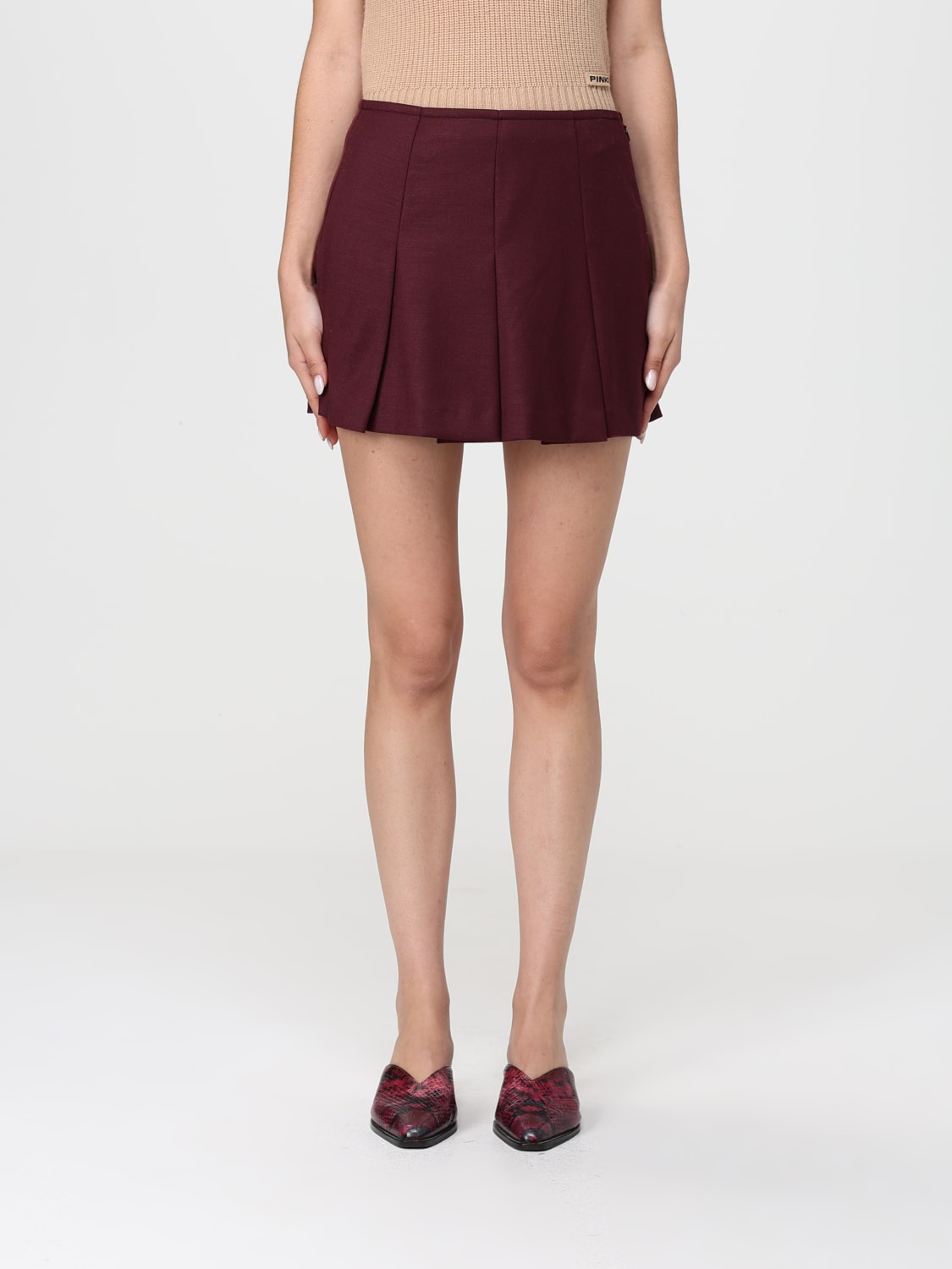 PINKO SKIRT: Skirt woman Pinko, Burgundy - Img 1