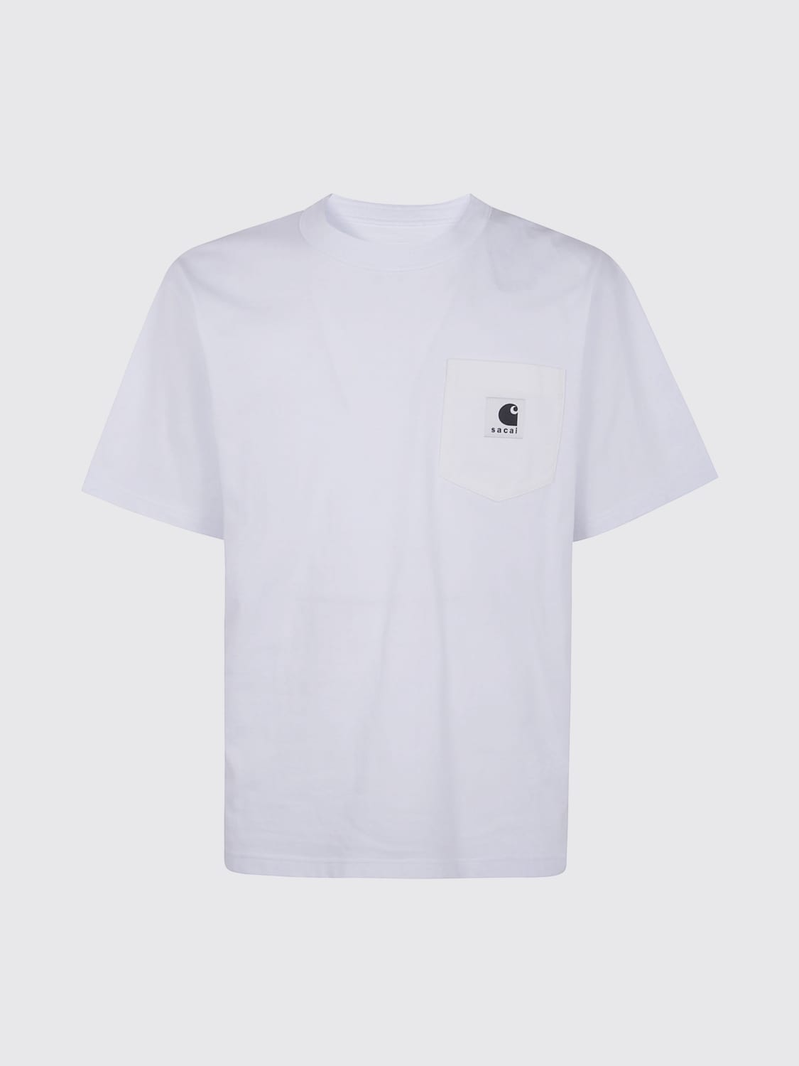 SACAI X CARHARTT WIP T-SHIRT: T-shirt men Sacai X Carhartt Wip, White - Img 1