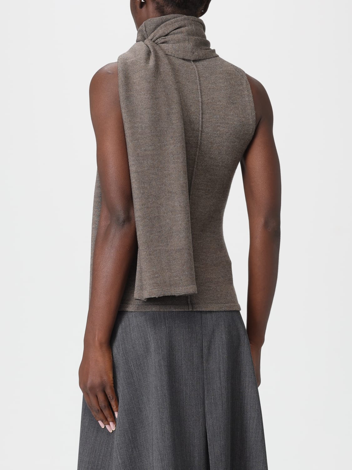 STAUD JERSEY: Jersey mujer Staud, Tórtola - Img 2