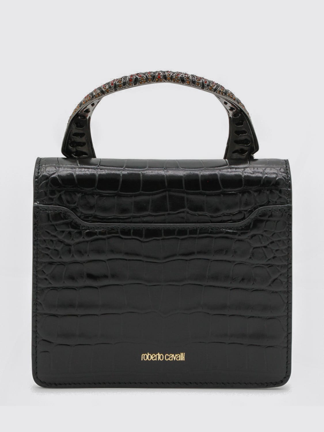 ROBERTO CAVALLI BOLSO DE MANO: Bolso de mano mujer Roberto Cavalli, Negro - Img 2