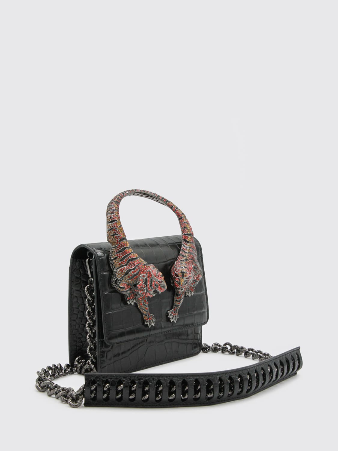 ROBERTO CAVALLI BOLSO DE MANO: Bolso de mano mujer Roberto Cavalli, Negro - Img 3
