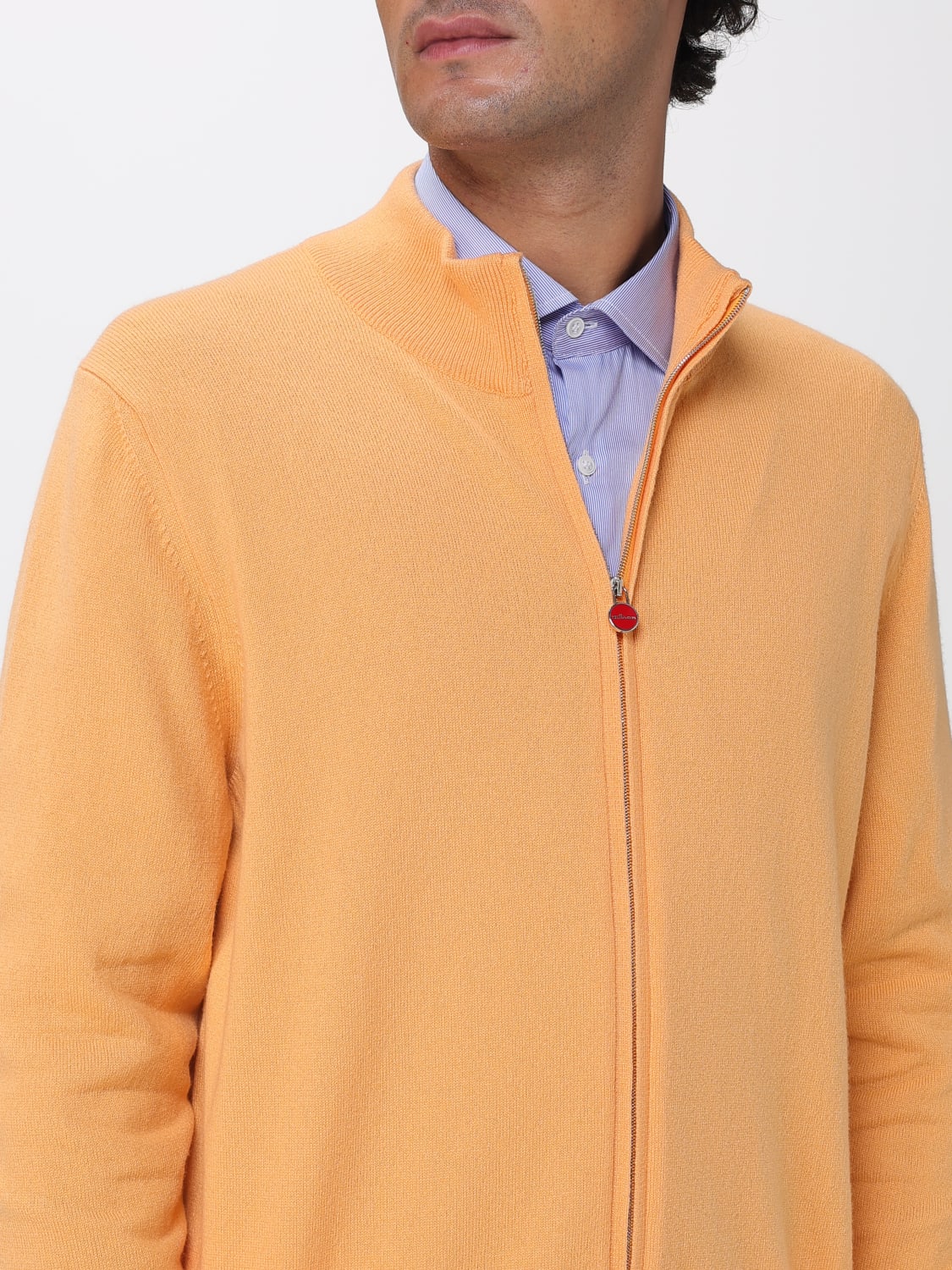 KITON SWEATER: Sweater men Kiton, Orange - Img 4