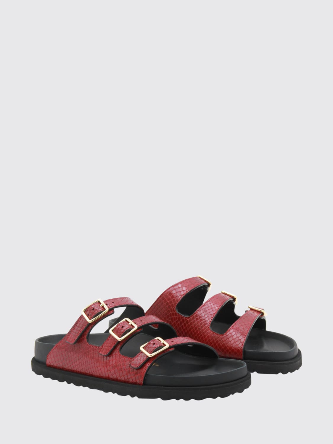 BIRKENSTOCK HEELED SANDAL: Heeled sandal woman Birkenstock, Red - Img 2