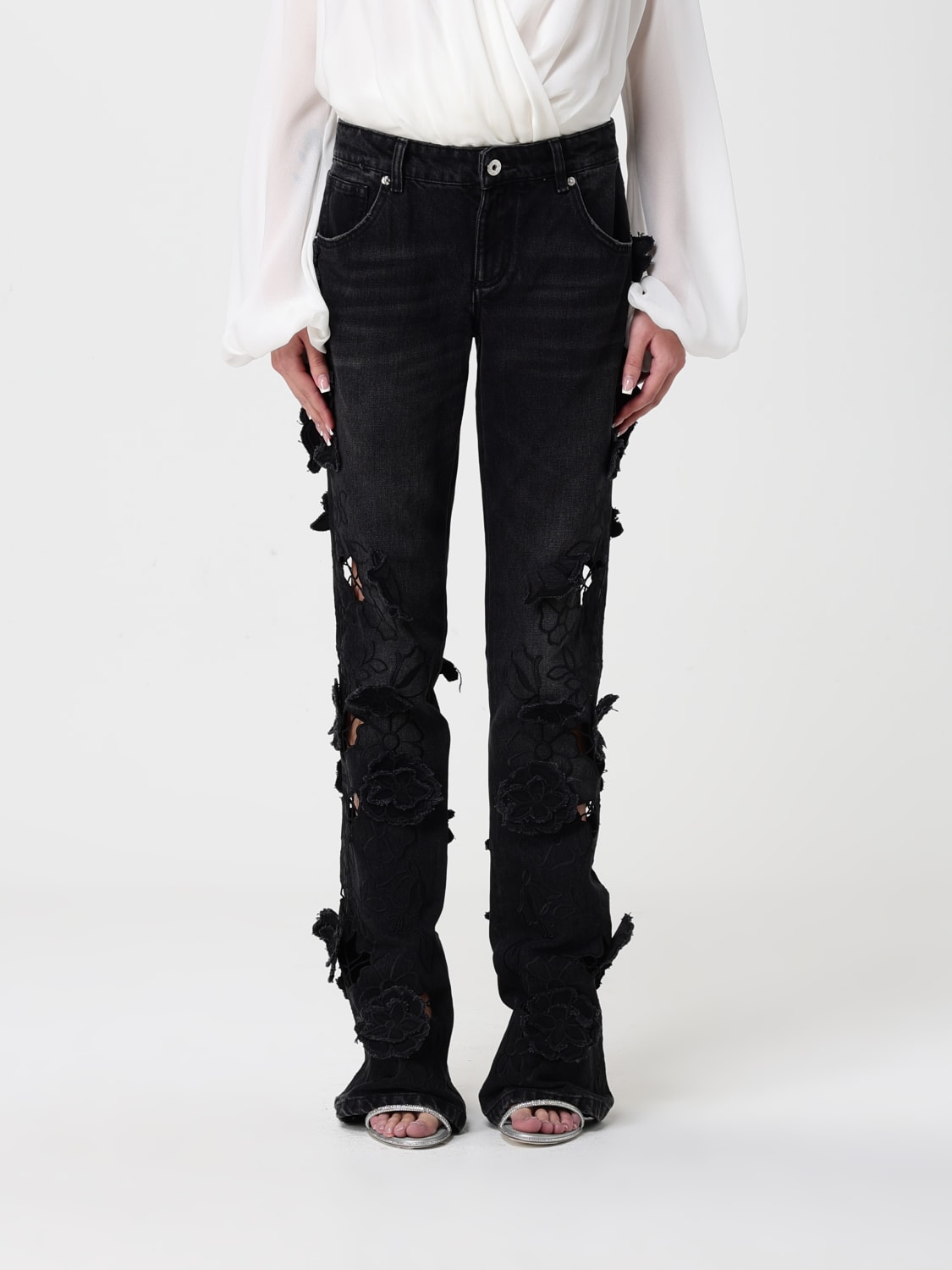 BLUMARINE JEANS: Jeans femme Blumarine, Noir - Img 1