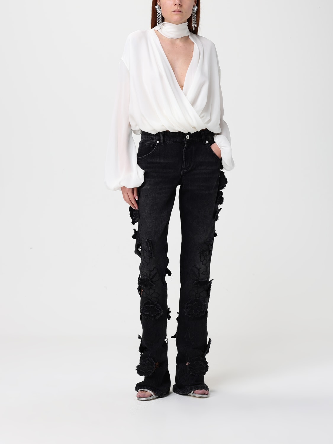 BLUMARINE JEANS: Jeans femme Blumarine, Noir - Img 2