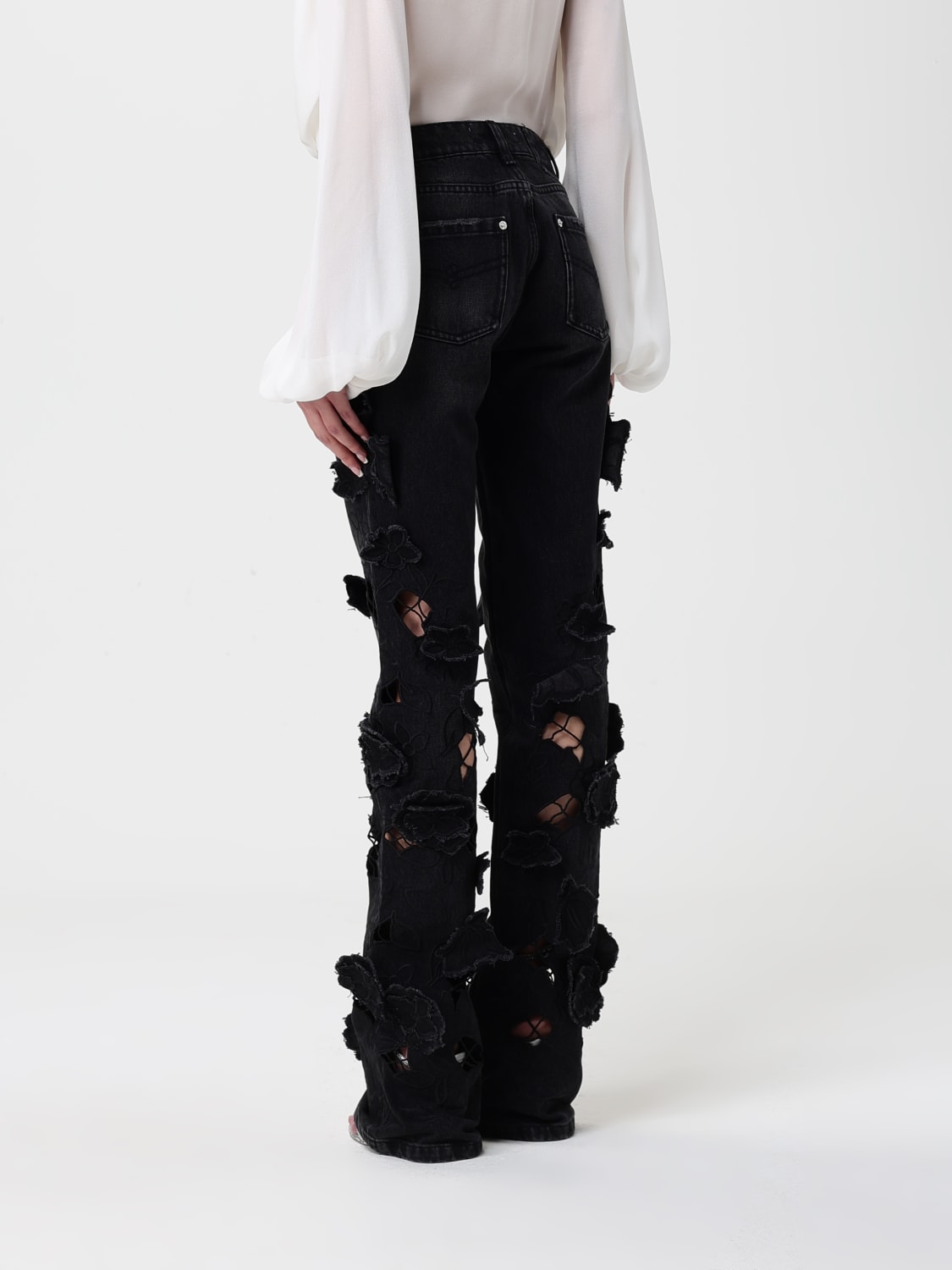 BLUMARINE JEANS: Jeans femme Blumarine, Noir - Img 3