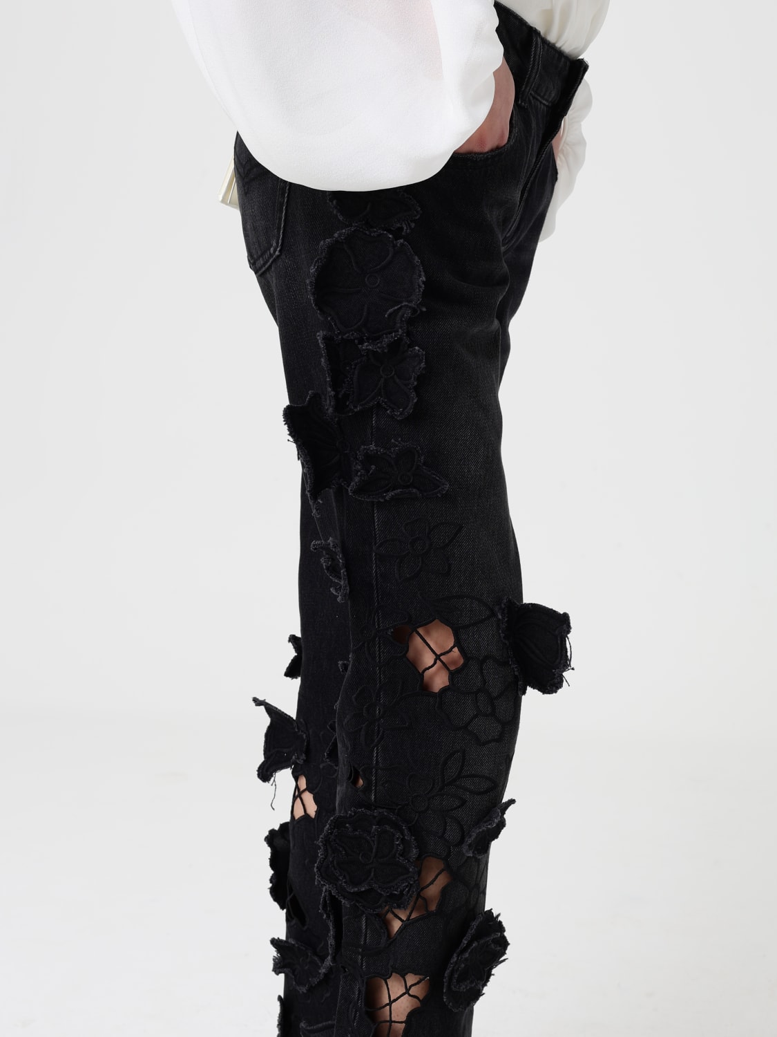 BLUMARINE JEANS: Jeans femme Blumarine, Noir - Img 5