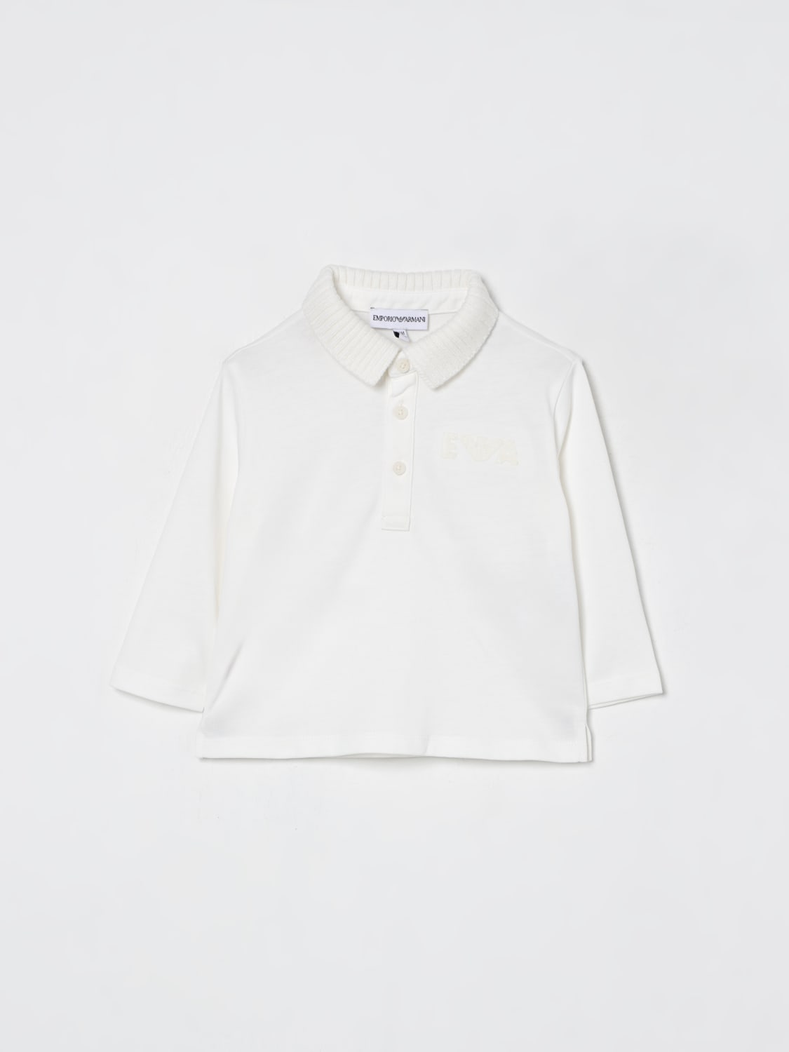 EMPORIO ARMANI JERSEY: Polo niños Emporio Armani, Blanco - Img 1