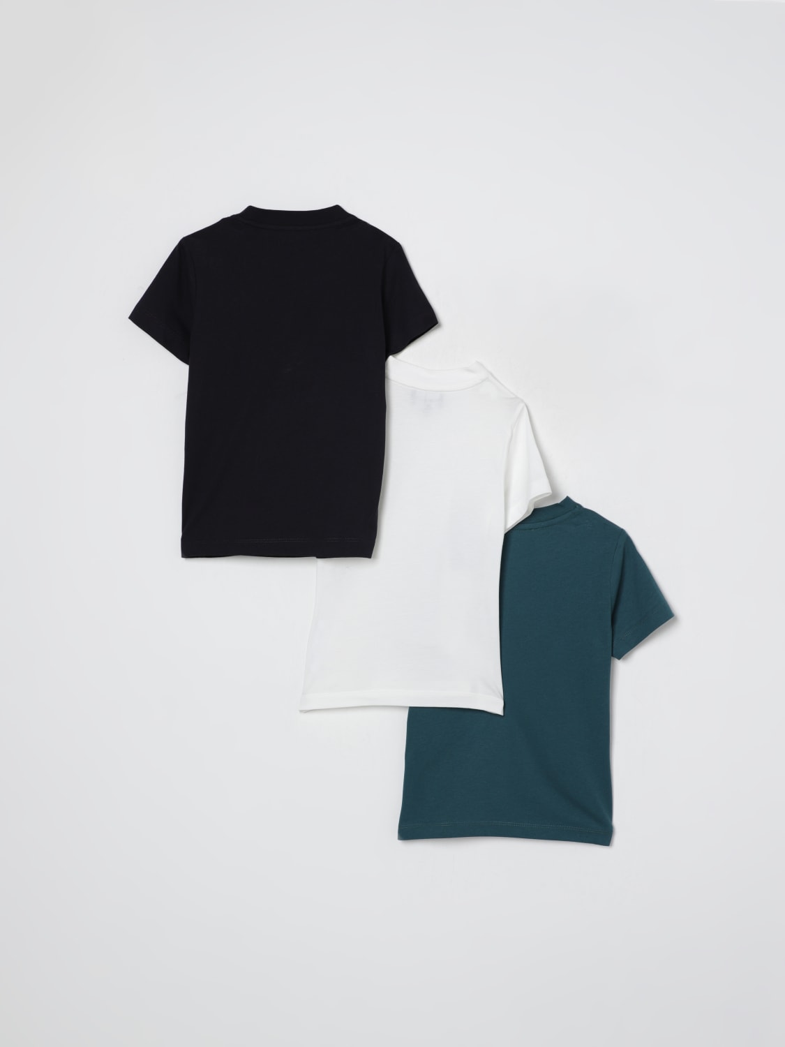 EMPORIO ARMANI T-SHIRT: Set 3 T-shirt Emporio Armani in cotone, Fantasia - Img 2
