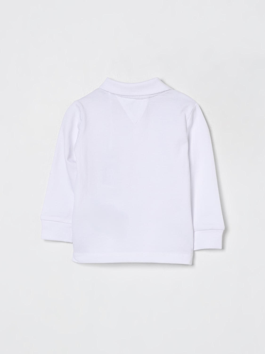 TOMMY HILFIGER POLO: Polo in cotone con logo Tommy Hilfiger, Bianco - Img 2