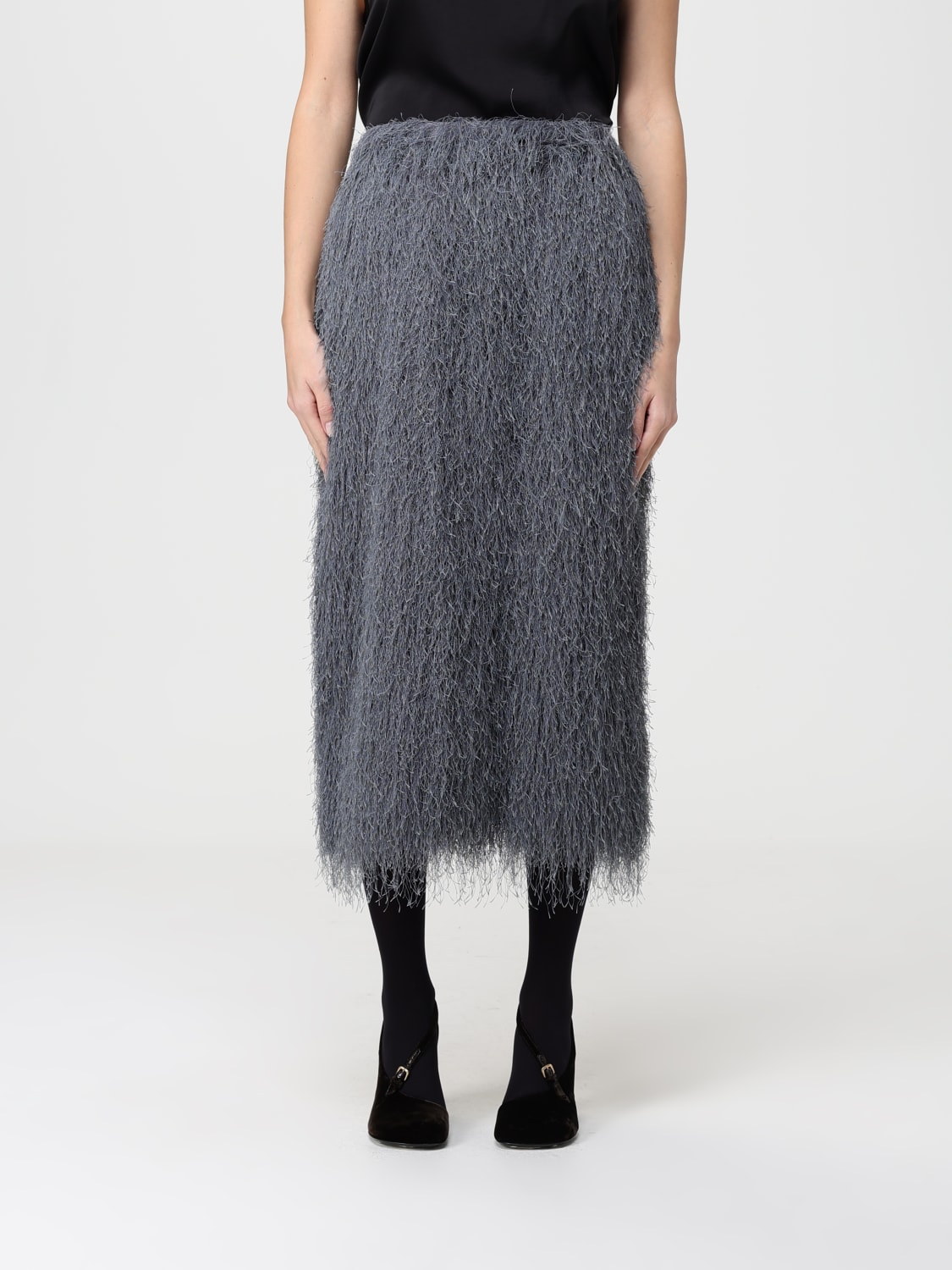 DRIES VAN NOTEN SKIRT: Skirt woman Dries Van Noten, Grey - Img 1