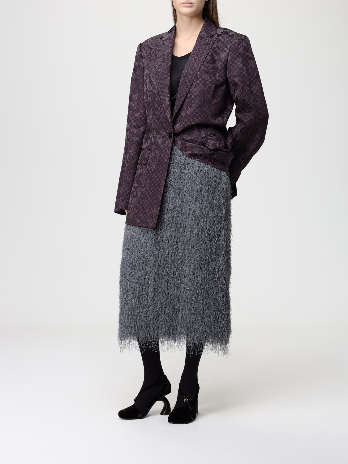 DRIES VAN NOTEN SKIRT: Skirt woman Dries Van Noten, Grey - Img 2