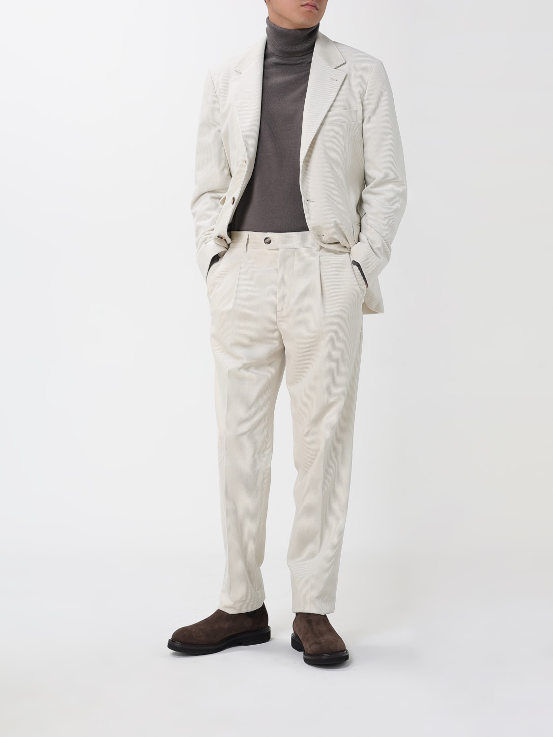 BRUNELLO CUCINELLI SUIT: Suit men Brunello Cucinelli, Yellow Cream - Img 2