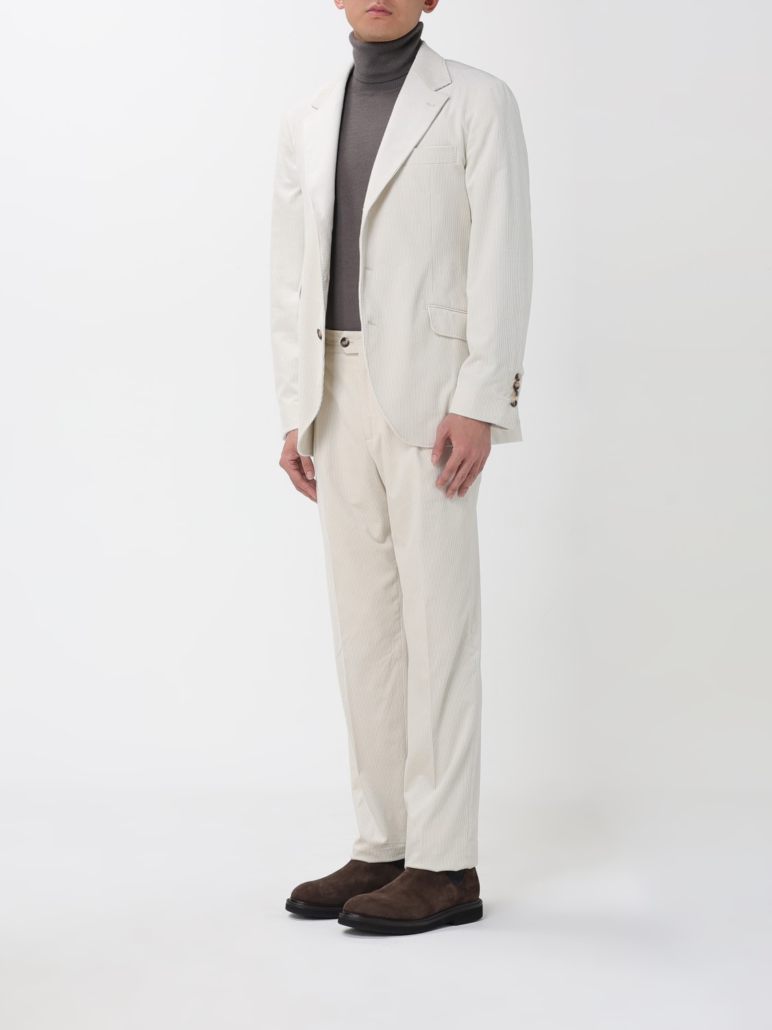 BRUNELLO CUCINELLI SUIT: Suit men Brunello Cucinelli, Yellow Cream - Img 4