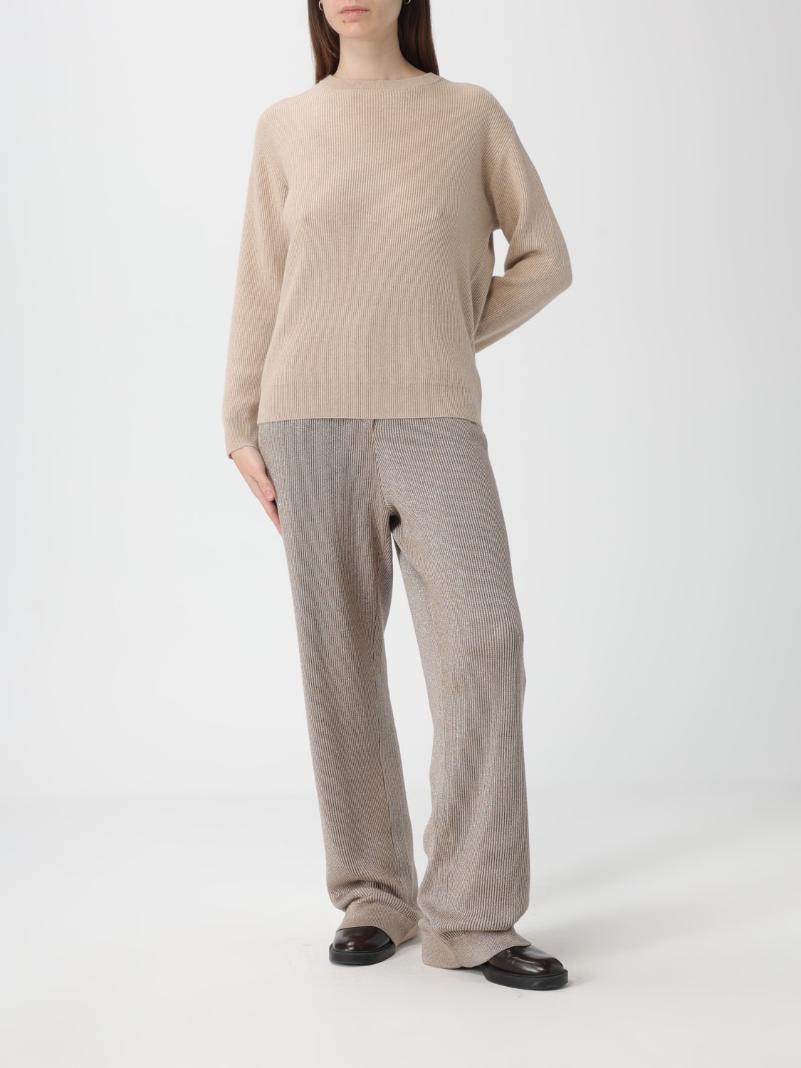 BRUNELLO CUCINELLI PULLOVER: Pullover damen Brunello Cucinelli, Sand - Img 2