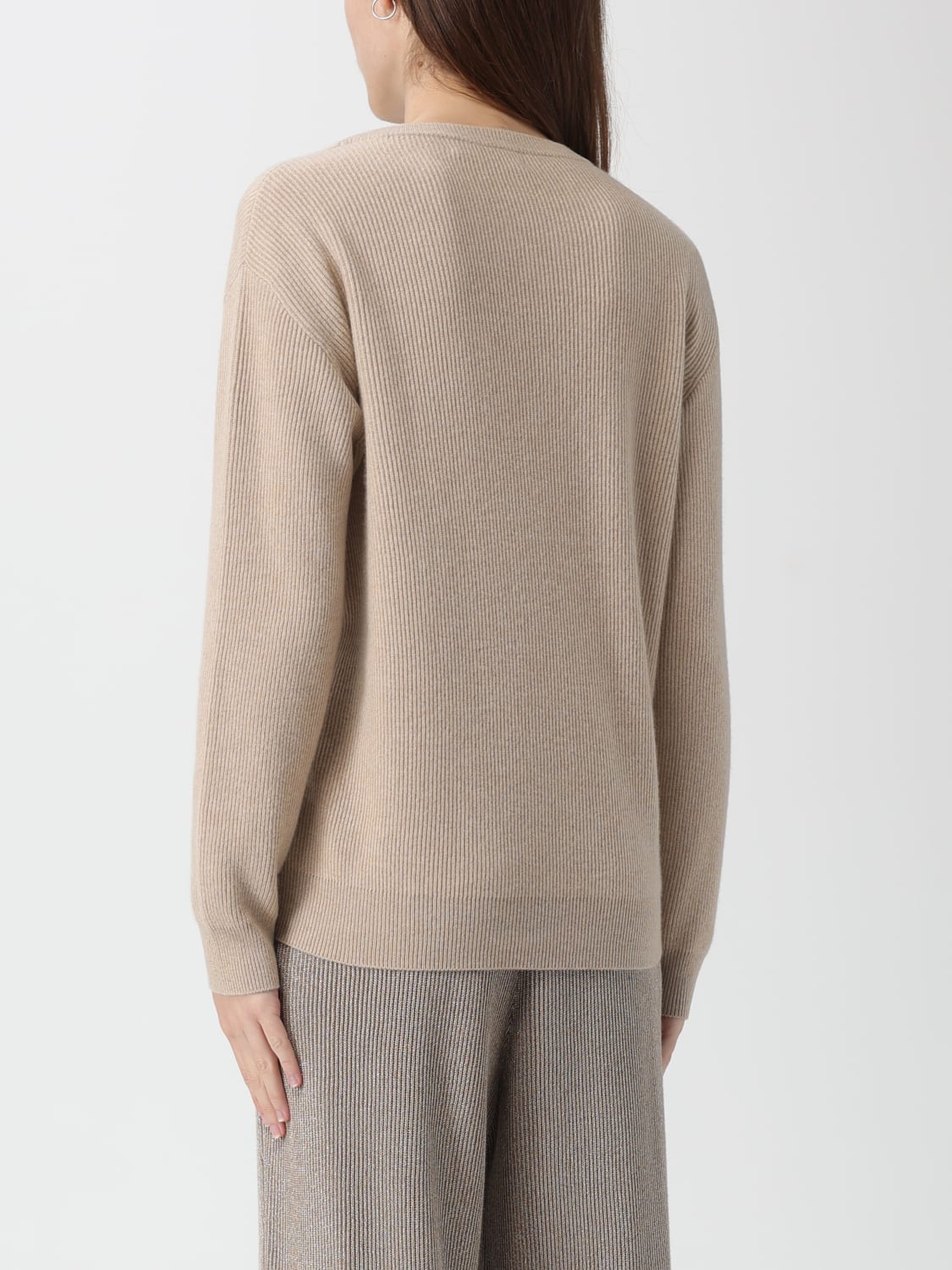 BRUNELLO CUCINELLI PULLOVER: Pullover damen Brunello Cucinelli, Sand - Img 3