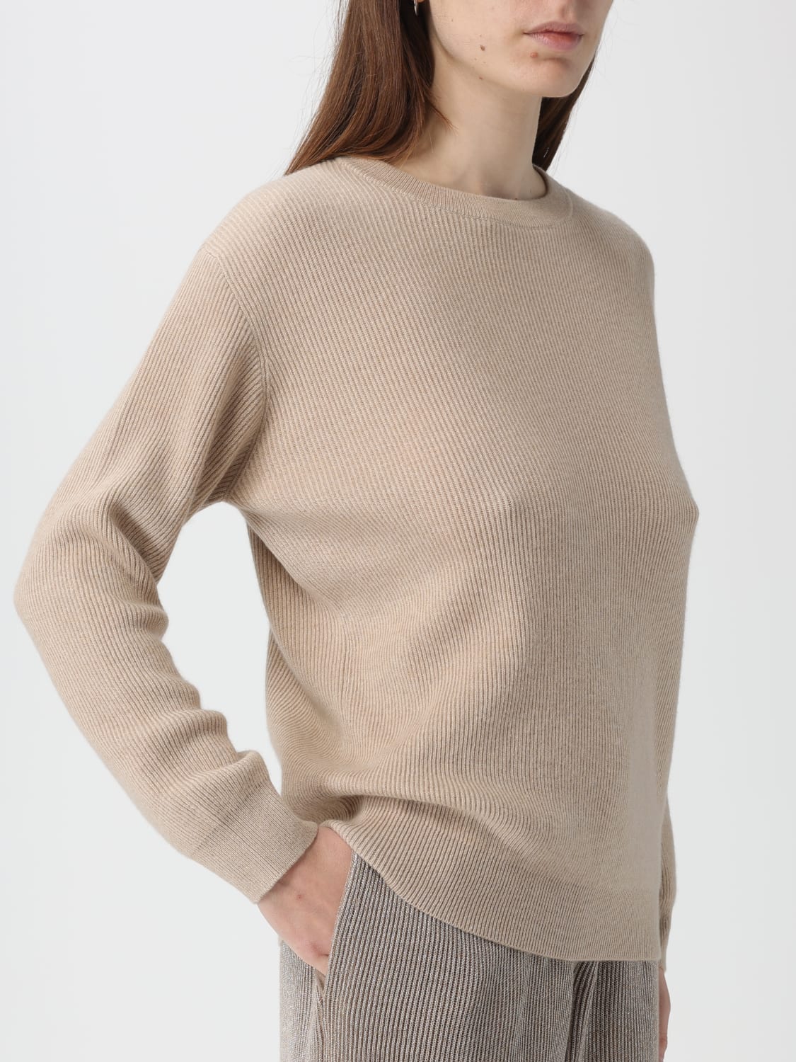 BRUNELLO CUCINELLI PULLOVER: Pullover damen Brunello Cucinelli, Sand - Img 5