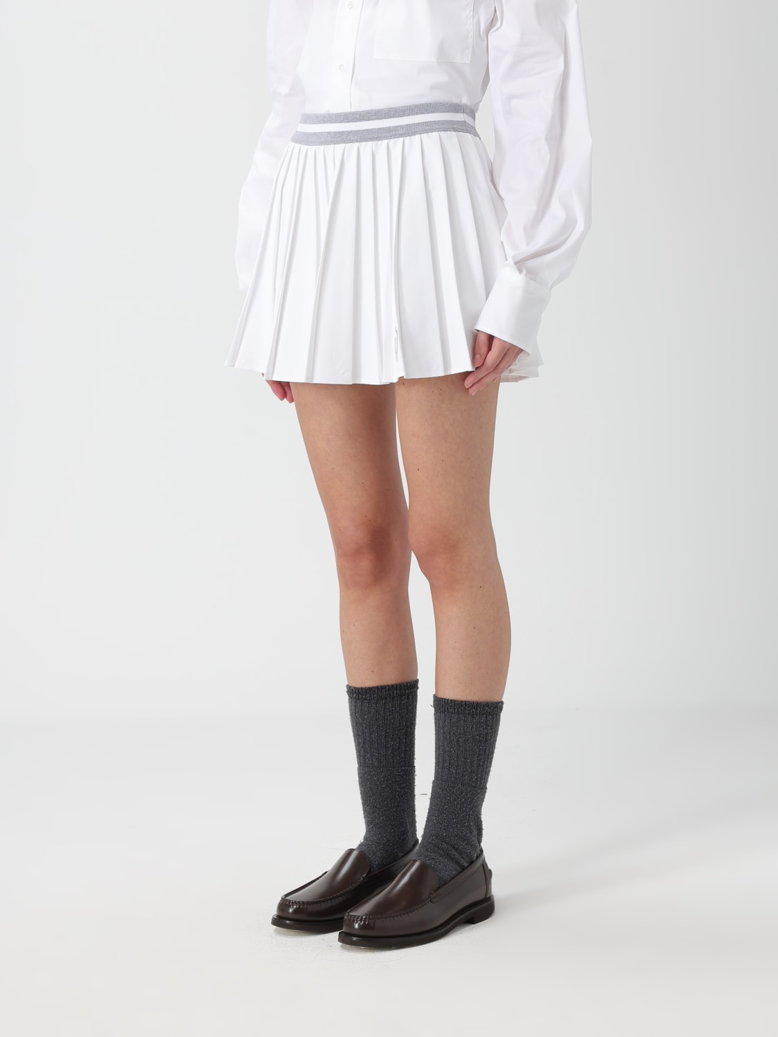 BRUNELLO CUCINELLI JUPE: Jupe femme Brunello Cucinelli, Blanc - Img 4