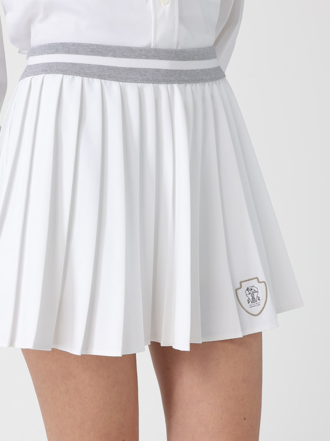 BRUNELLO CUCINELLI JUPE: Jupe femme Brunello Cucinelli, Blanc - Img 5