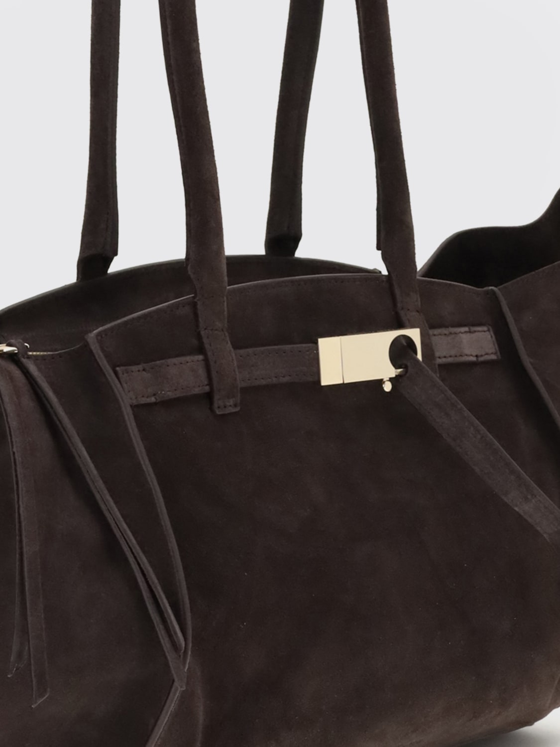 BENEDETTA BRUZZICHES SAC CABAS: Sac porté épaule femme Benedetta Bruzziches, Marron - Img 3