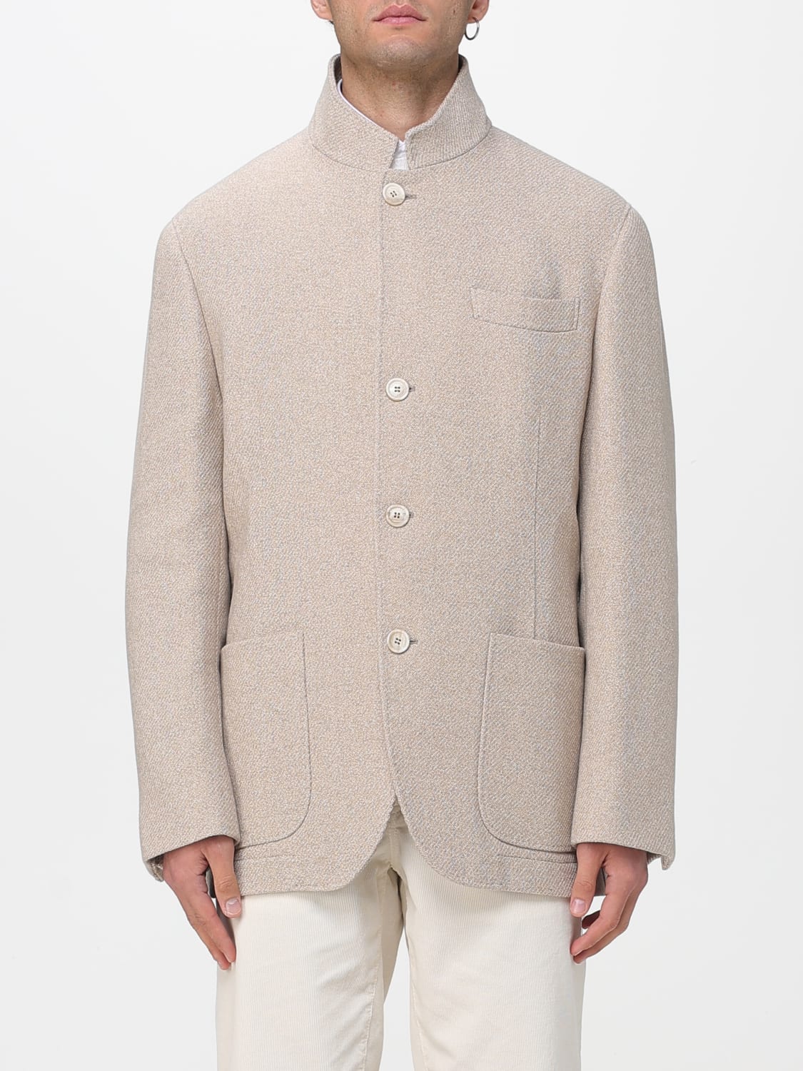 BRUNELLO CUCINELLI COAT: Jacket men Brunello Cucinelli, Beige - Img 1