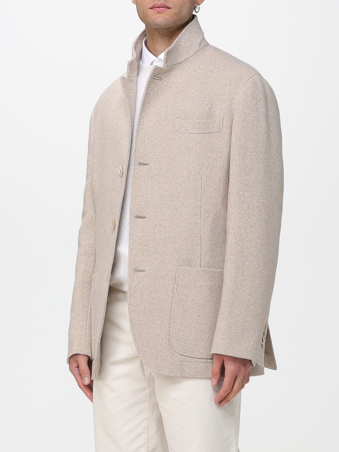BRUNELLO CUCINELLI COAT: Jacket men Brunello Cucinelli, Beige - Img 4