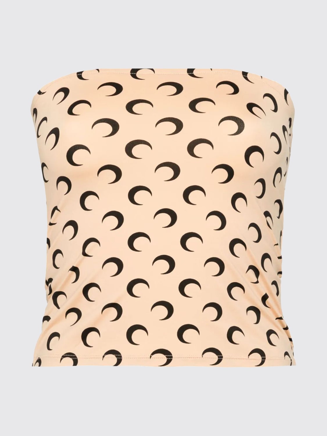 MARINE SERRE TOP: Top a fascia Marine Serre in jersey con monogram , Fantasia - Img 1