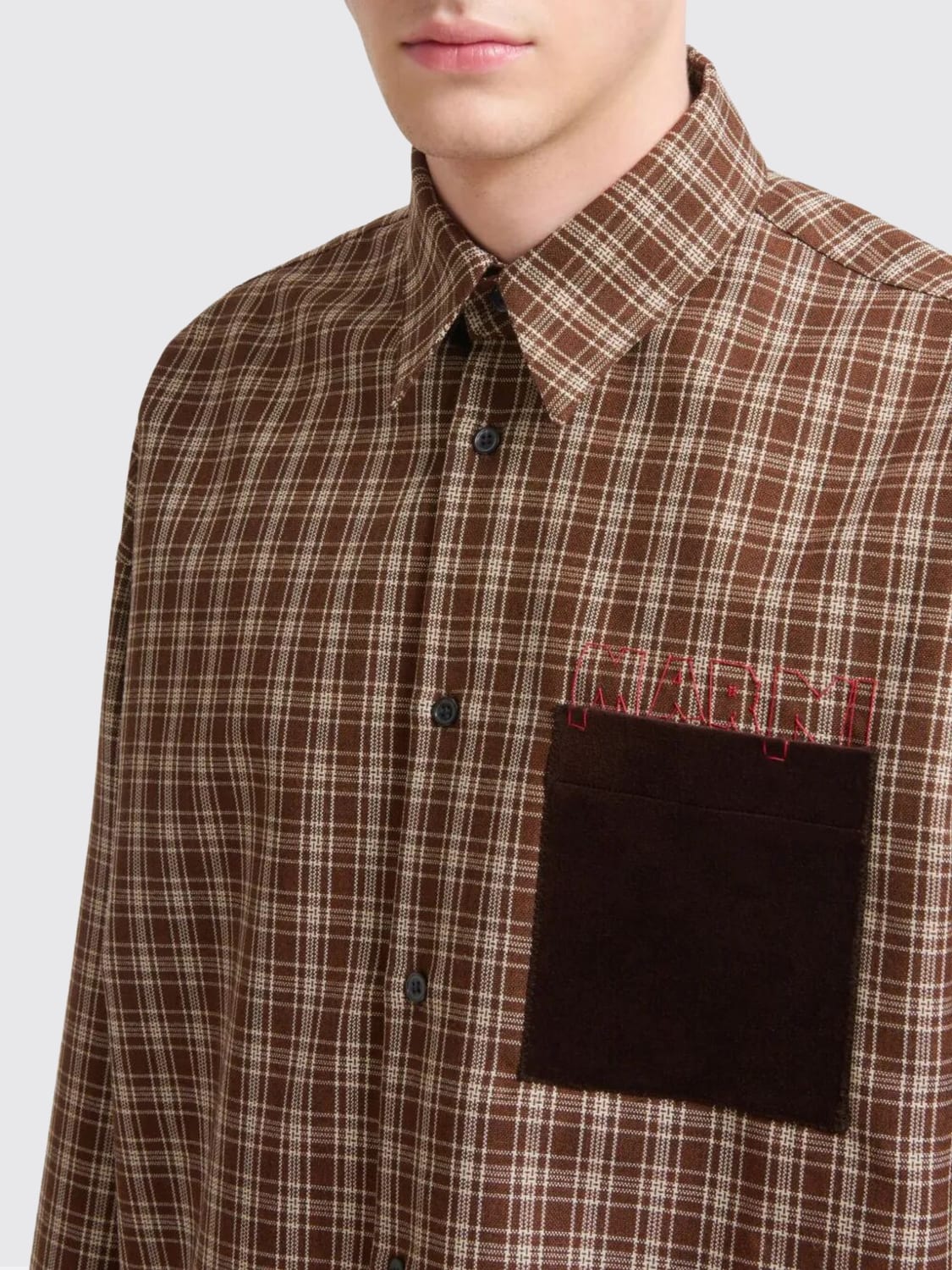 MARNI SHIRT: Shirt men Marni, Brown - Img 3