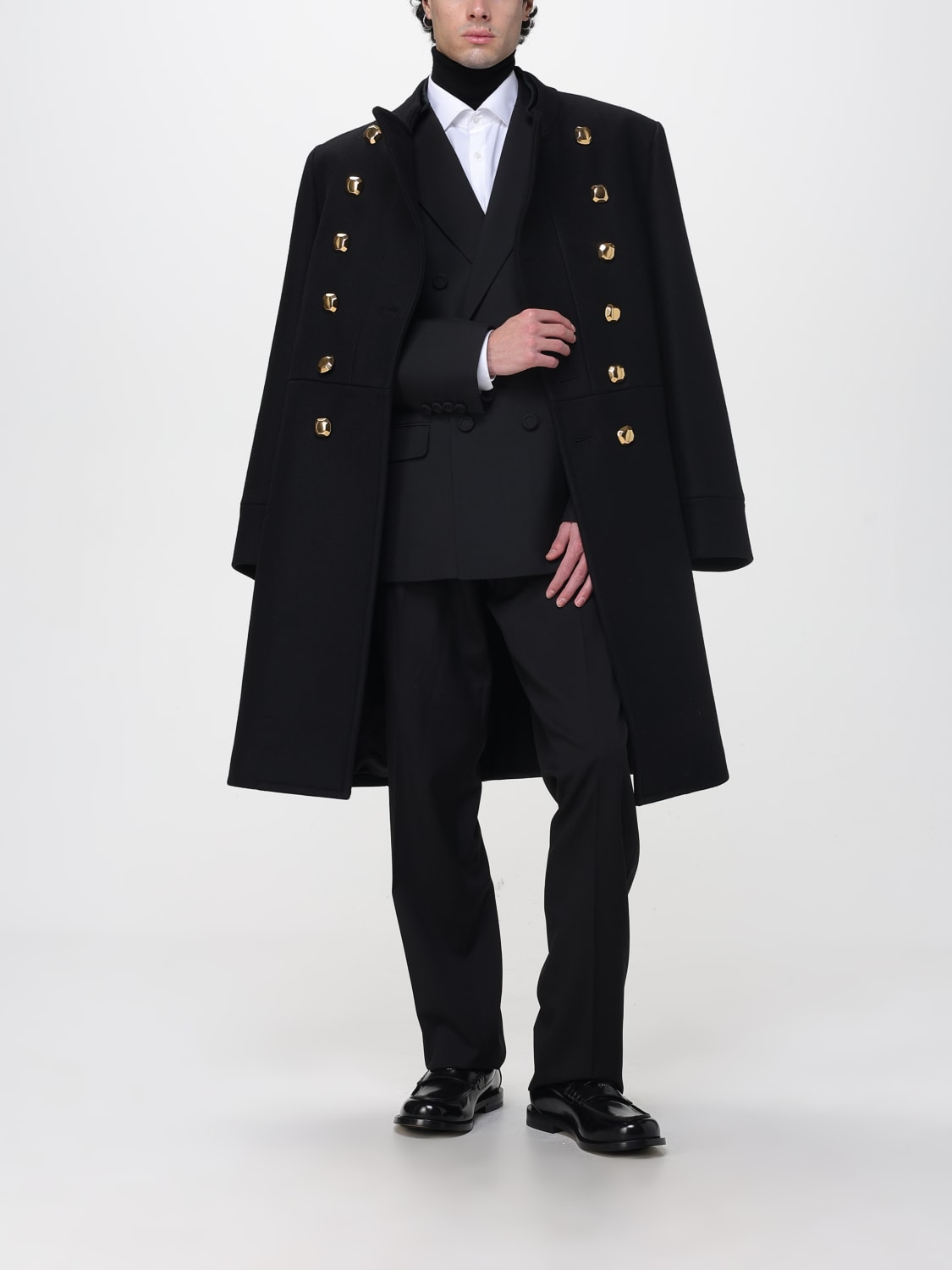 VALENTINO COAT: Coat men Valentino, Black - Img 2