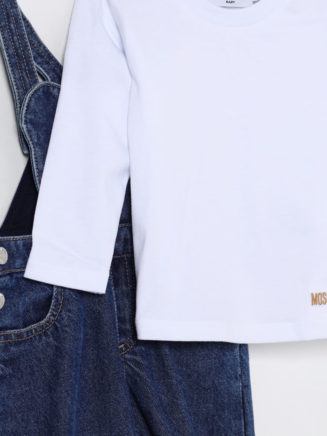 MOSCHINO JUMPSUIT: Jumpsuit kids Moschino, Blue - Img 3