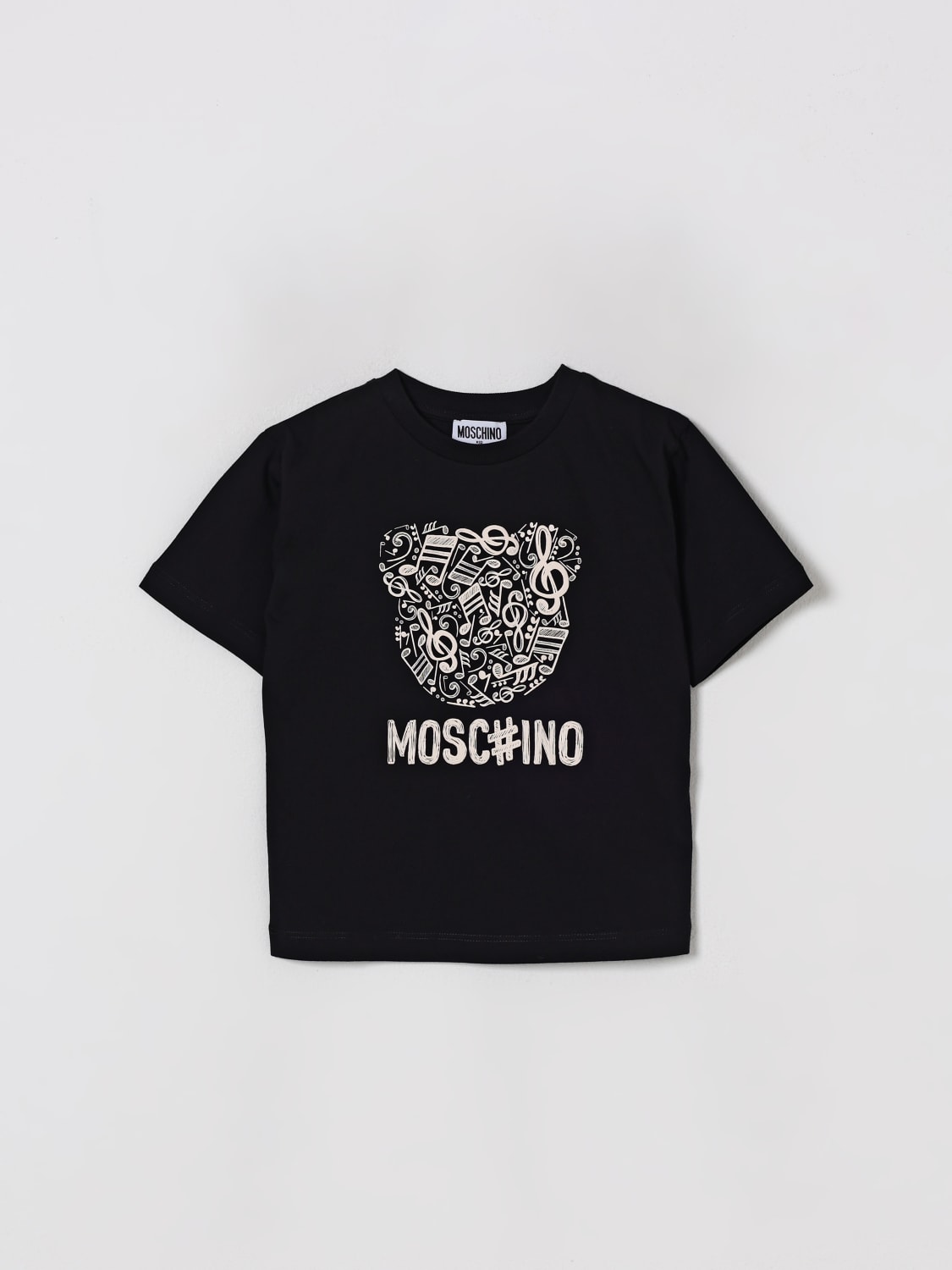 MOSCHINO T-SHIRT: T-shirt kids Moschino, Black - Img 1