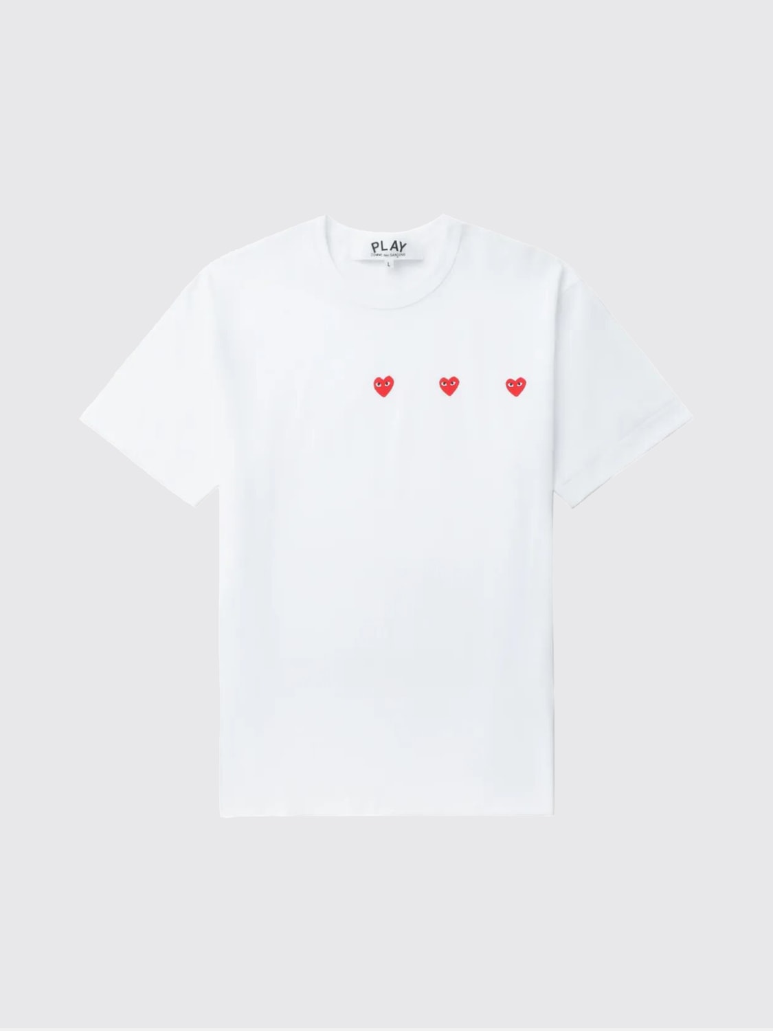 COMME DES GARÇONS PLAY T-SHIRT: T-shirt herren Comme Des Garçons Play, Weiß - Img 1