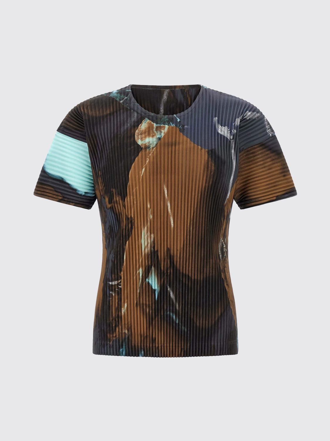 HOMME PLISSE' ISSEY MIYAKE ФУТБОЛКА: Свитер Мужское Homme Plisse' Issey Miyake, Коричневый - Img 1