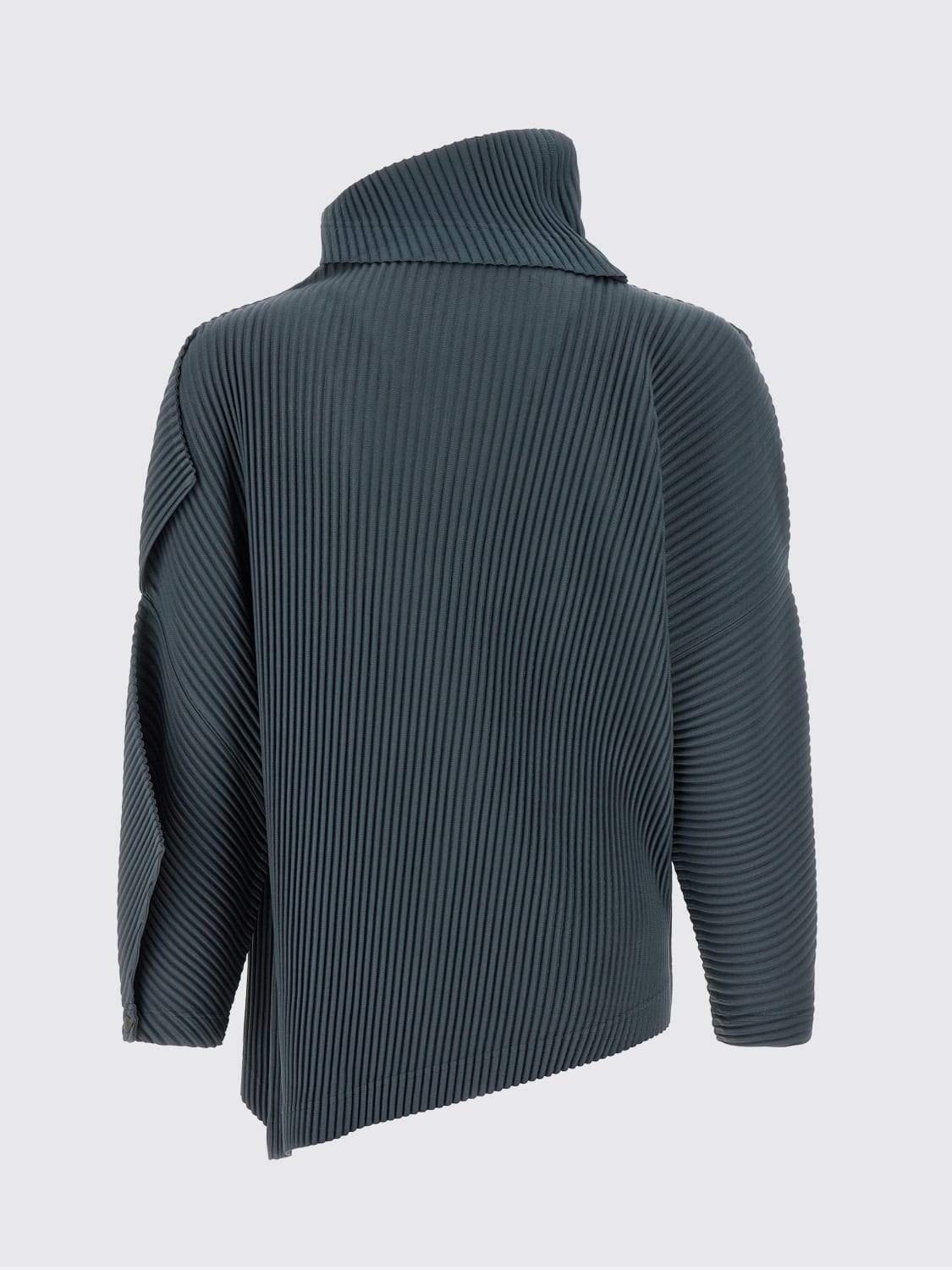 HOMME PLISSE' ISSEY MIYAKE MAGLIA: Maglia in poliestere plissettata Homme Plisse' Issey Miyake, Grigio - Img 3