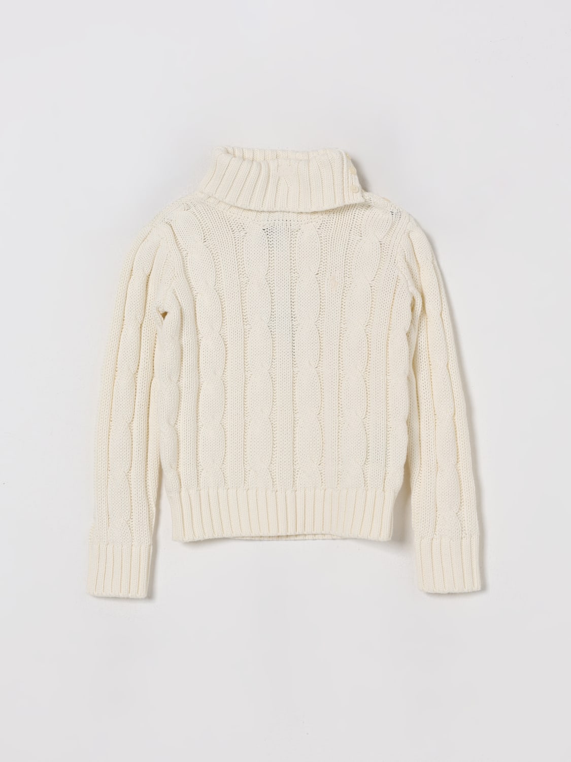 POLO RALPH LAUREN SWEATER: Sweater kids Polo Ralph Lauren, White - Img 1