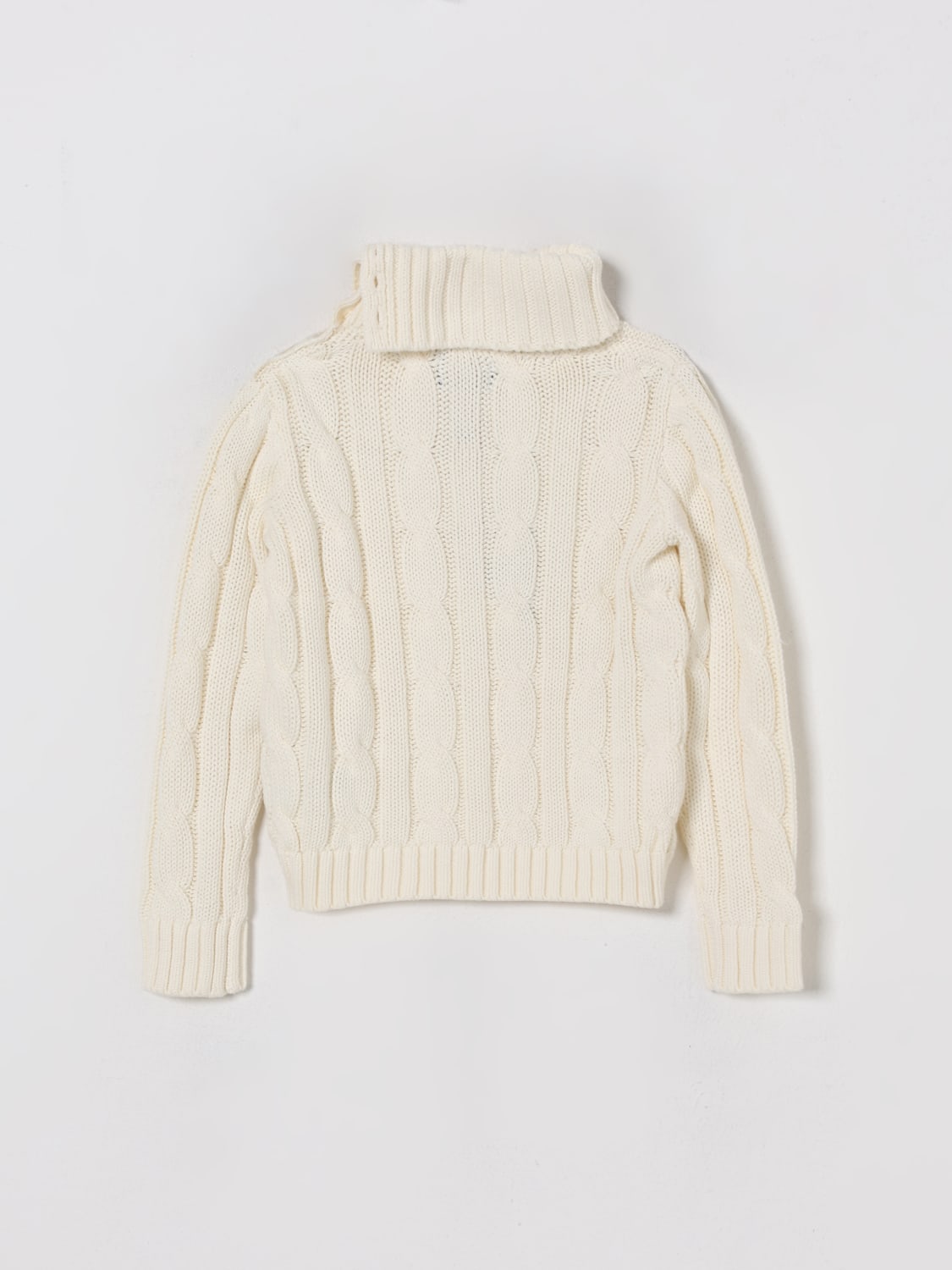 POLO RALPH LAUREN SWEATER: Sweater kids Polo Ralph Lauren, White - Img 2