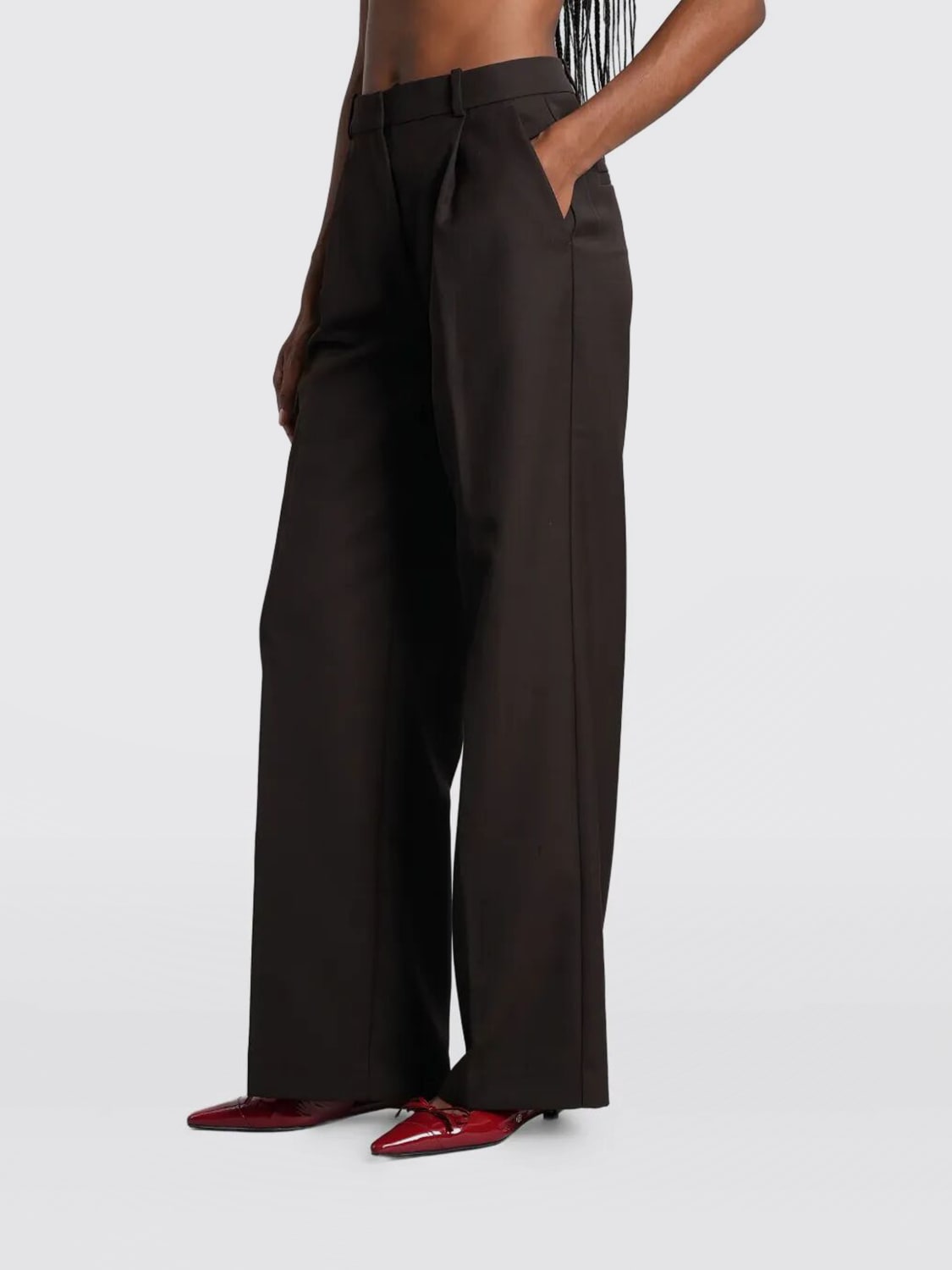 ANINE BING PANTALON: Pantalon femme Anine Bing, Marron - Img 3