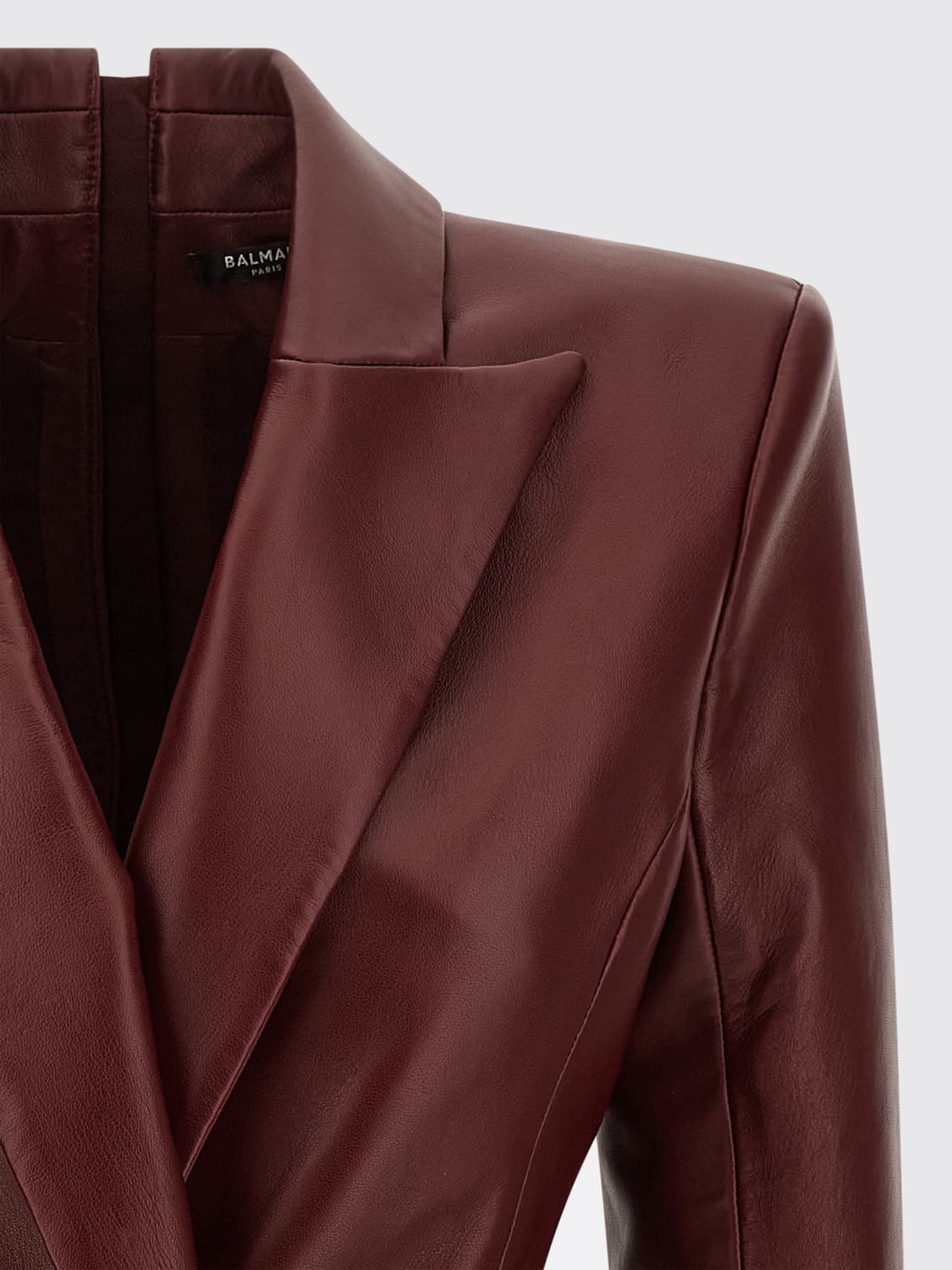 BALMAIN DRESS: Dress woman Balmain, Burgundy - Img 3